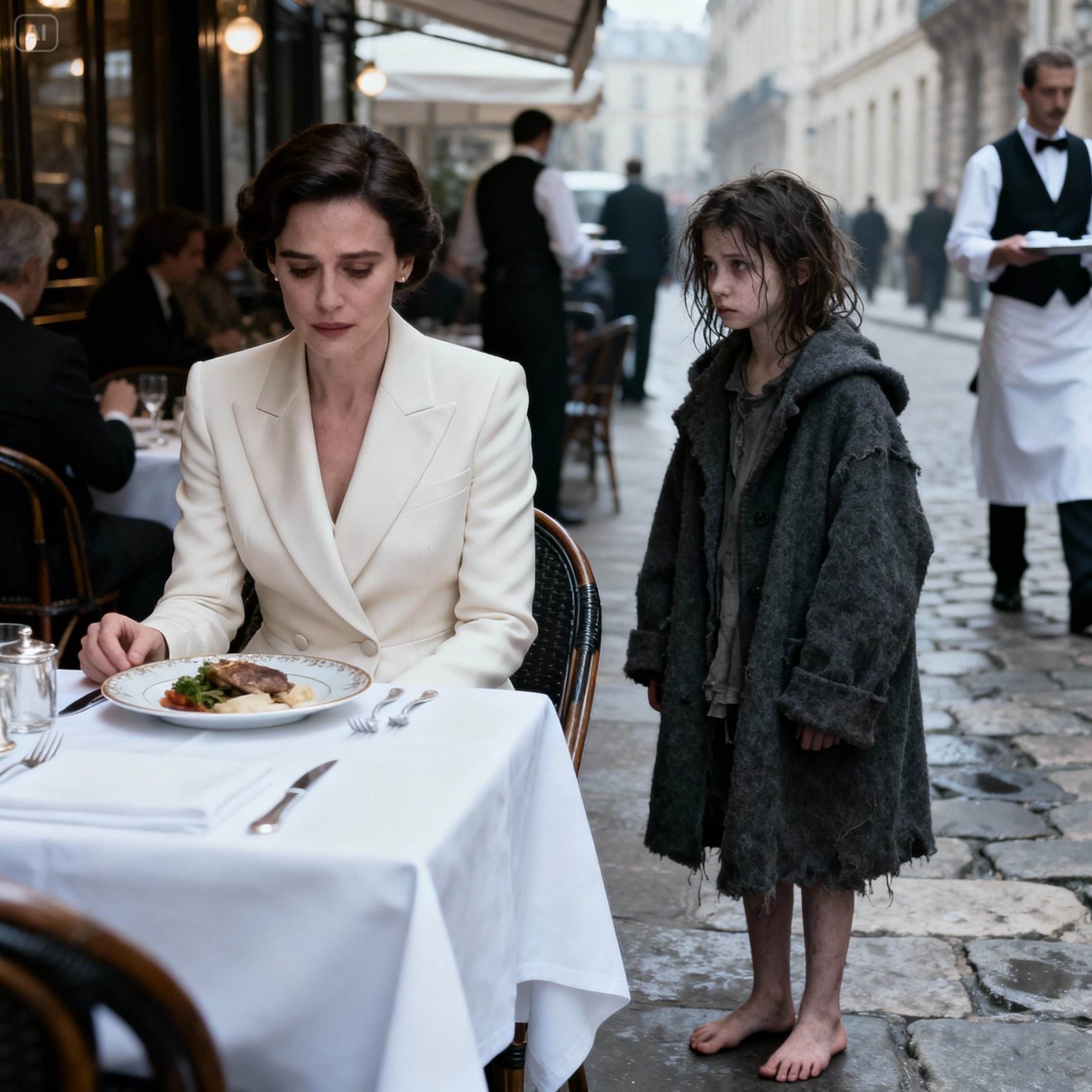 Homeless Girl Asks a Millionaire: “Can I Eat Your Leftovers?” — And She Changes Everything