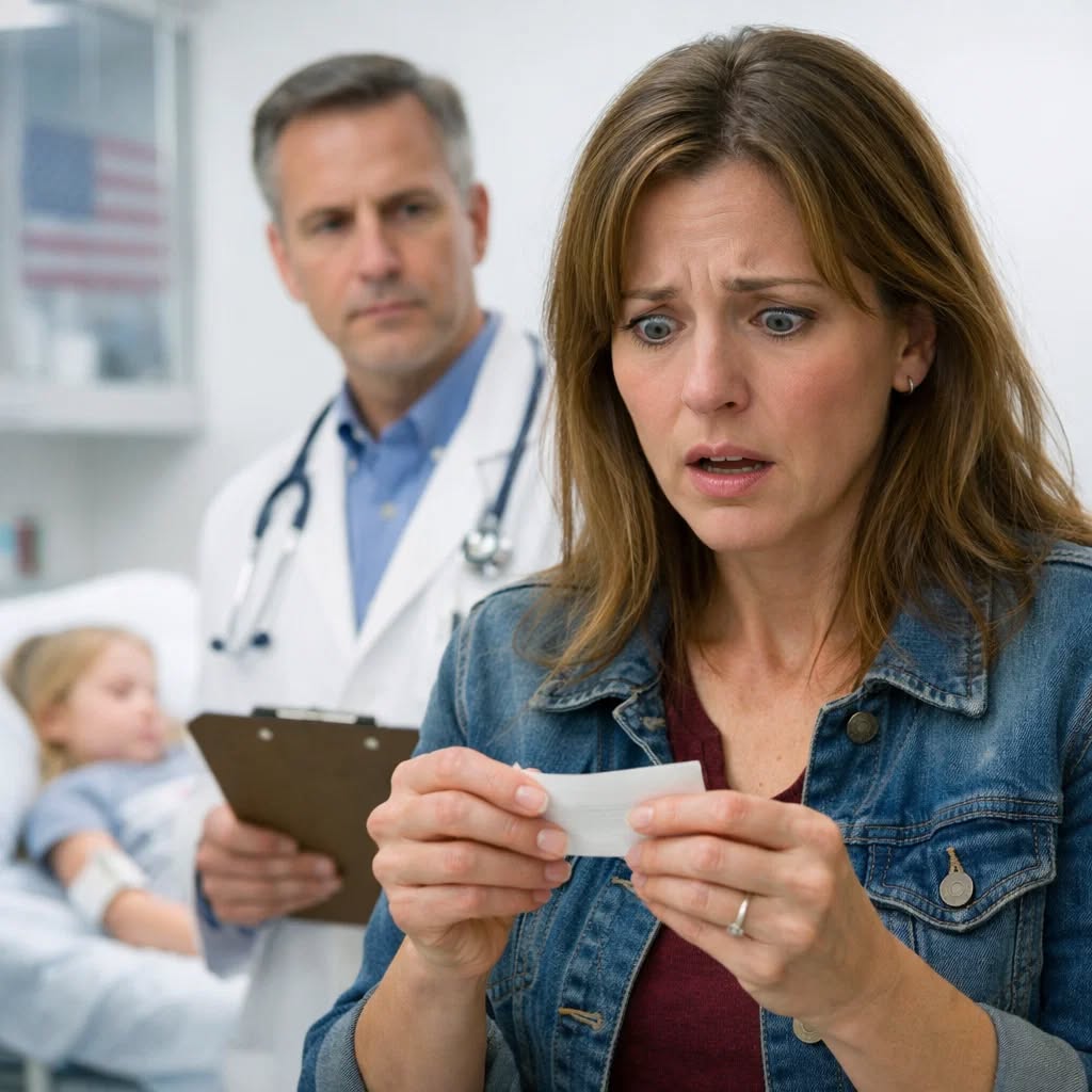 My ten-year-old daughter fell down the stairs and broke her arm. My husband and I rushed her to the hospital in a state of absolute panic. The moment the doctor examined her X-ray, his expression changed. Later, just as I was about to leave the room, he discreetly slipped a note into my hand. When I read it, my hands began to shake… and I went straight to the police.