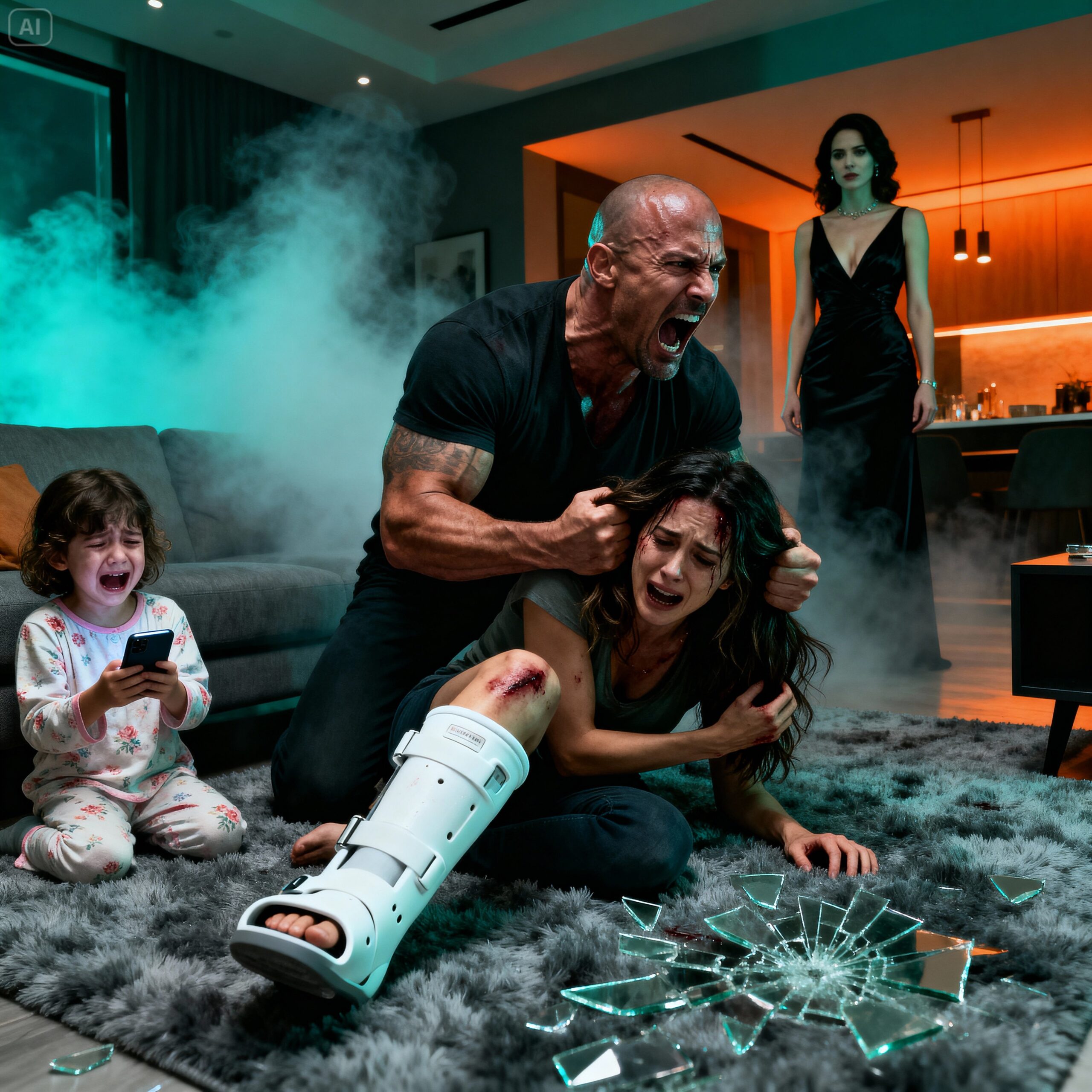 When my husband ɢʀᴀʙʙᴇᴅ my hair and broke my leg, I signaled to my four-year-old daughter. She dialed the secret number and said, “Grandpa, Mommy looks like she’s going to ᴅɪᴇ.”…