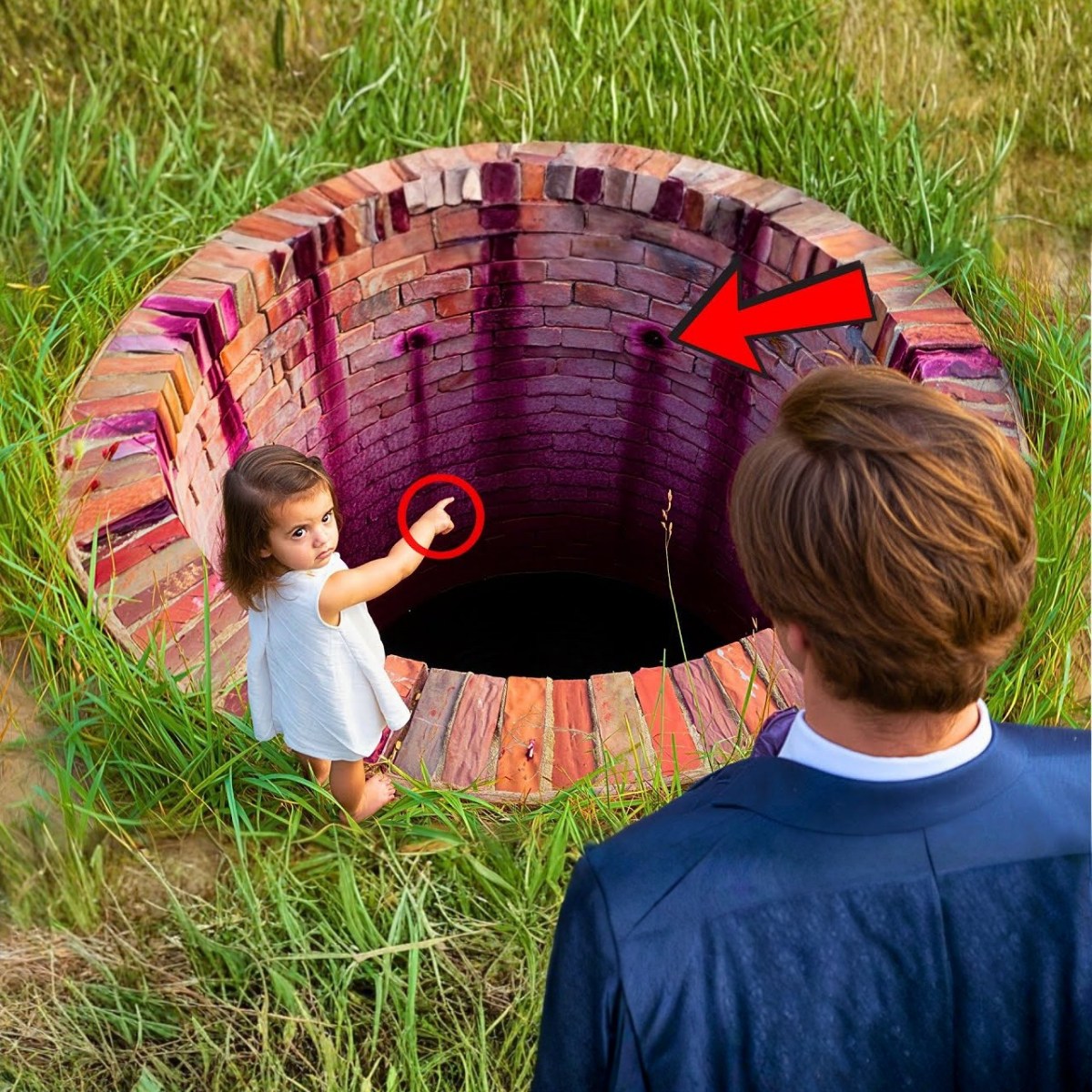 “YOUR DAUGHTER IS DOWN THERE,” SAID THE GIRL IN FRONT OF THE WELL, BUT WHEN THEY LOOKED…