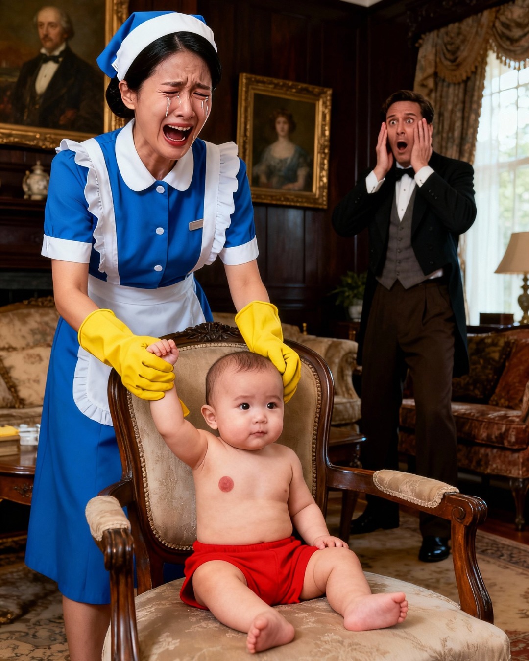 “Every morning, the billionaire’s baby grew weaker, until the maid found something under his arm.”