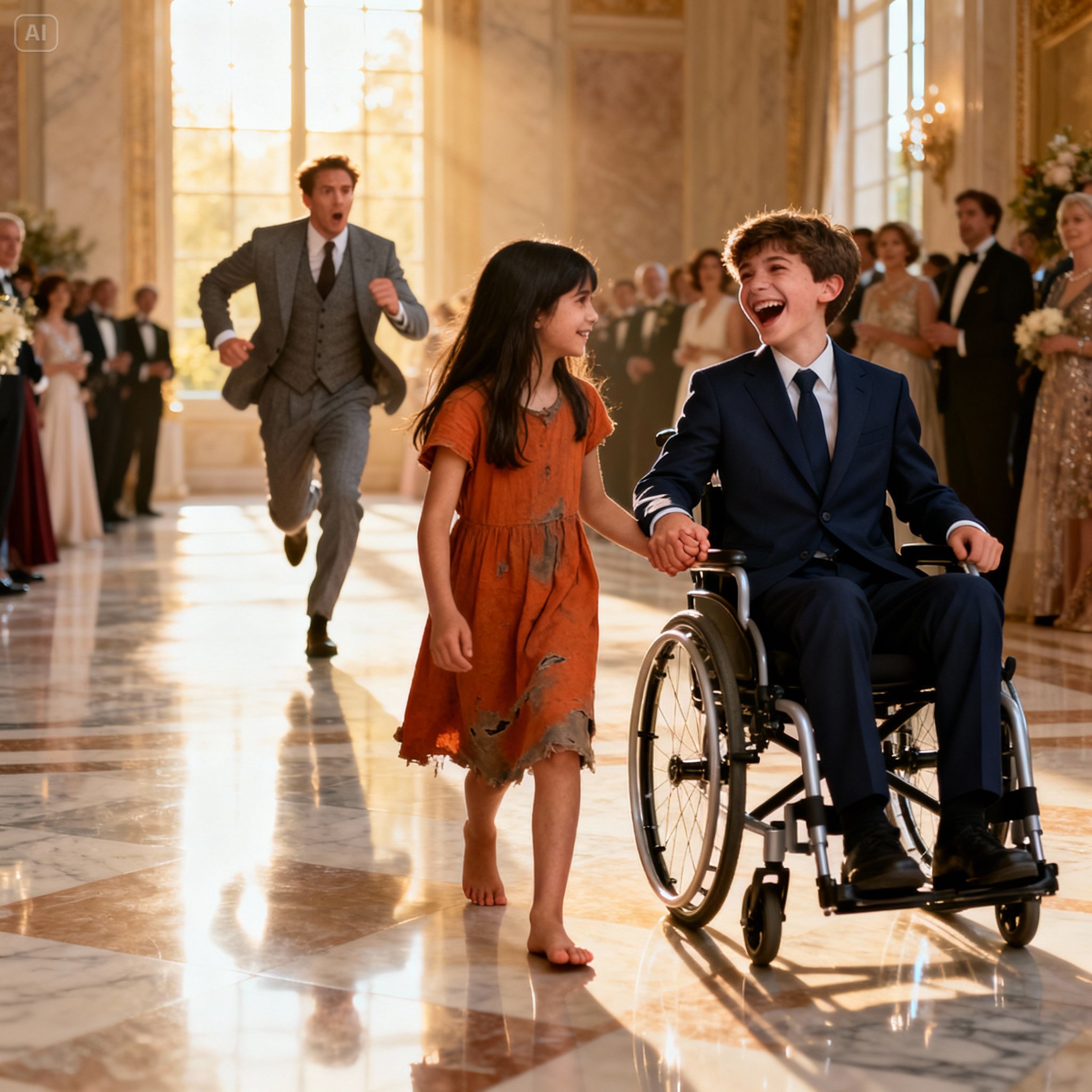 “LET ME DANCE TANGO WITH YOUR SON… AND HE WILL WALK,” SAID THE HOMELESS GIRL TO THE MILLIONAIRE