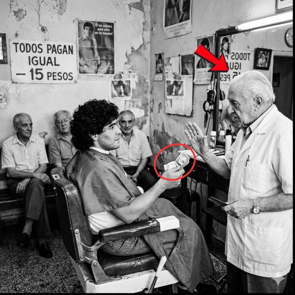 Maradona waited 2 hours in a plastic chair — Don Mario taught him something he never forgot