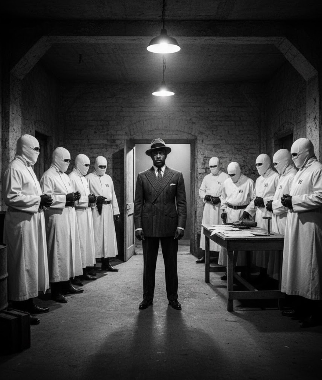 15 KKK members laughed when Bumpy entered ALONE — 8 minutes later, they weren’t laughing anymore…