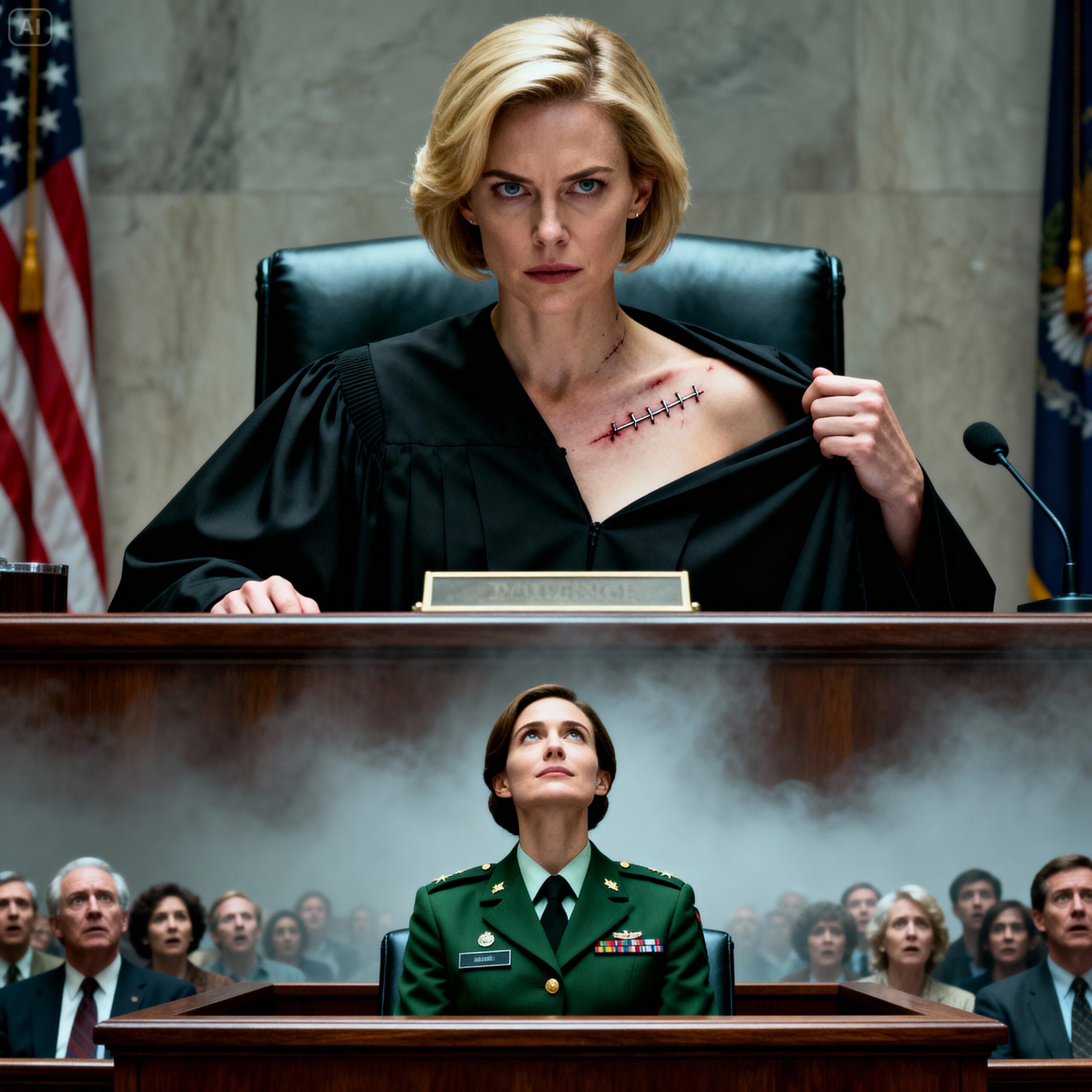 My family sued me as a fake veteran. “She never served. She stole our name. She made it all up,” my mother hissed in court. I didn’t flinch—just looked at the judge. She stood up slowly. A hidden payback. And then she took off her robe.