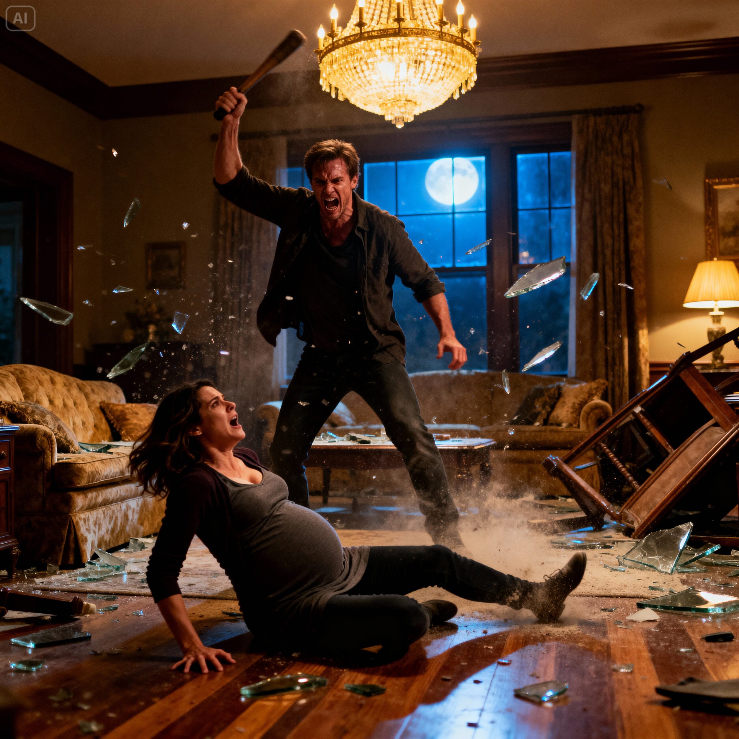 “My husband hit me while I was pregnant as his parents laughed… but they didn’t know one message would destroy everything.”