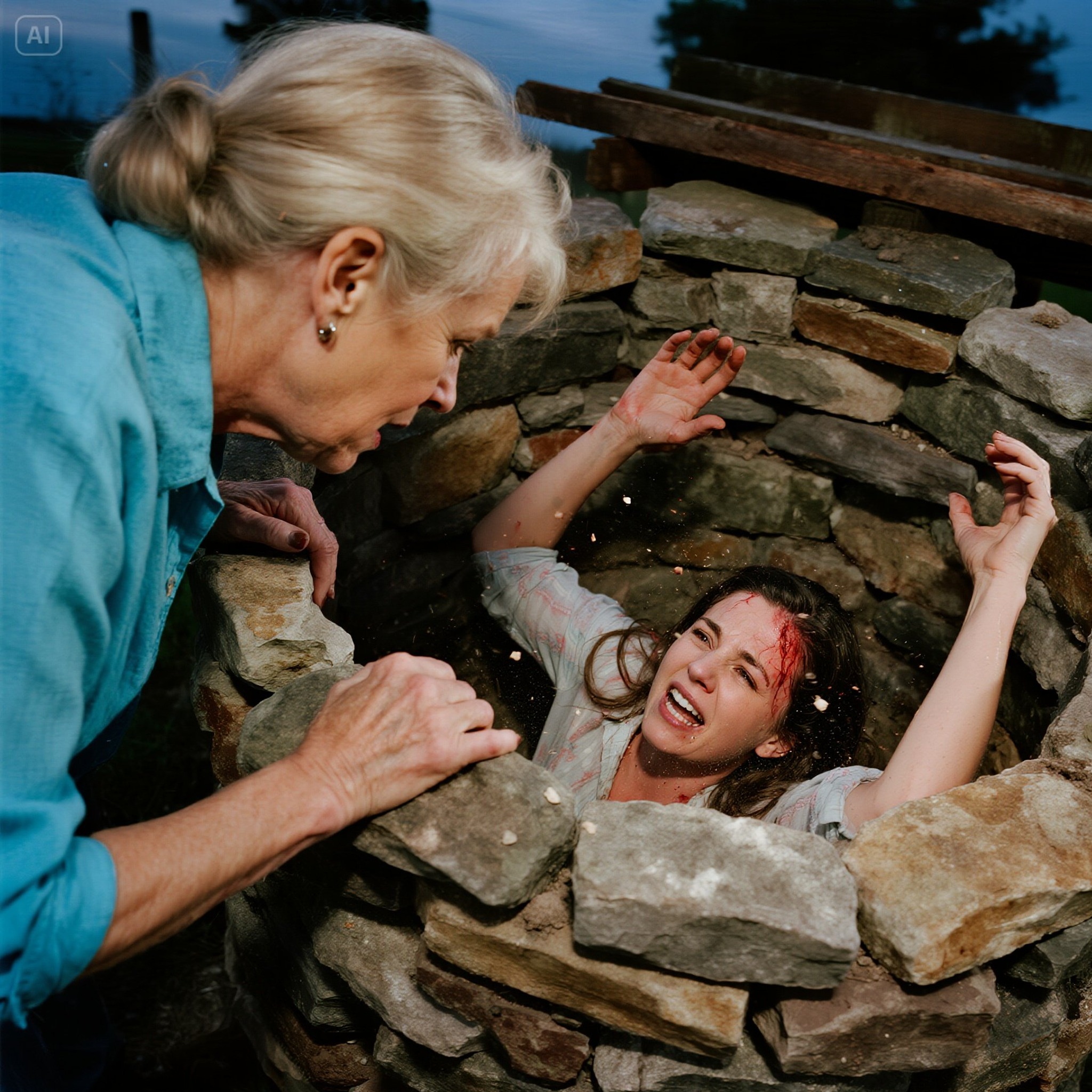 My mother-in-law pushed me into a dry well to get rid of me. At the bottom, I unexpectedly discovered a chest full of gold left by my husband’s ancestors, along with a will stating that whoever found it would become the legal heir…