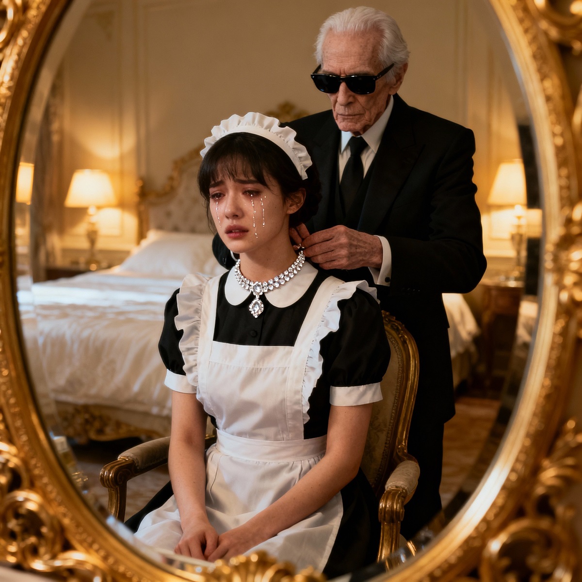 The billionaire feigned blindness to test his new caregiver, but upon seeing her wear his late wife’s jewelry, he discovered a truth that changed everything forever.