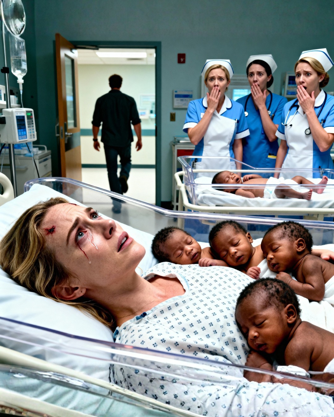 The five babies in the cribs were Black. My husband saw them and screamed, “They aren’t my children!” Then he walked out of the hospital and never returned.