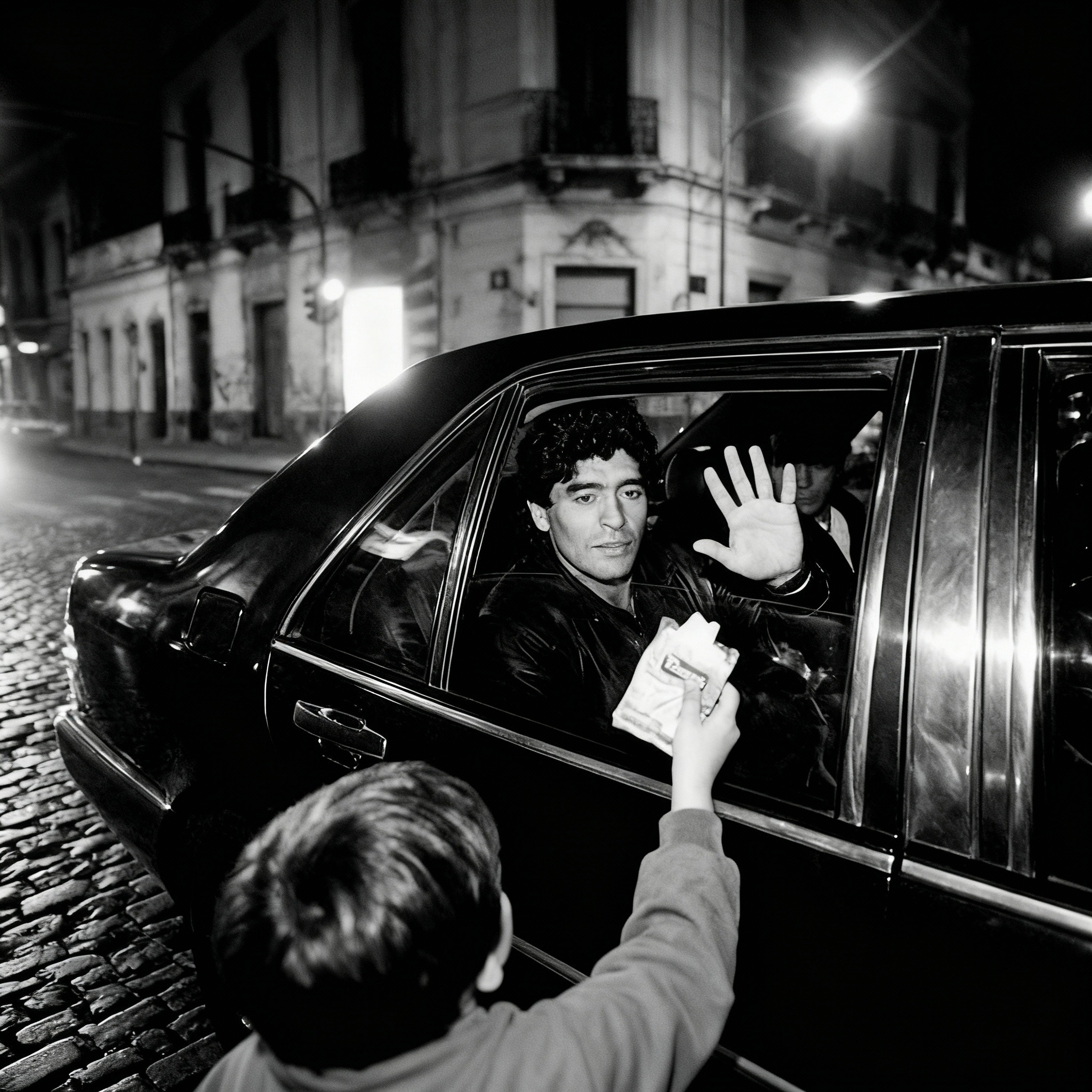 “A street child tapped on the window of an armored car, not knowing who was inside. The driver wanted to speed away, but the passenger gave an order that left everyone frozen…”