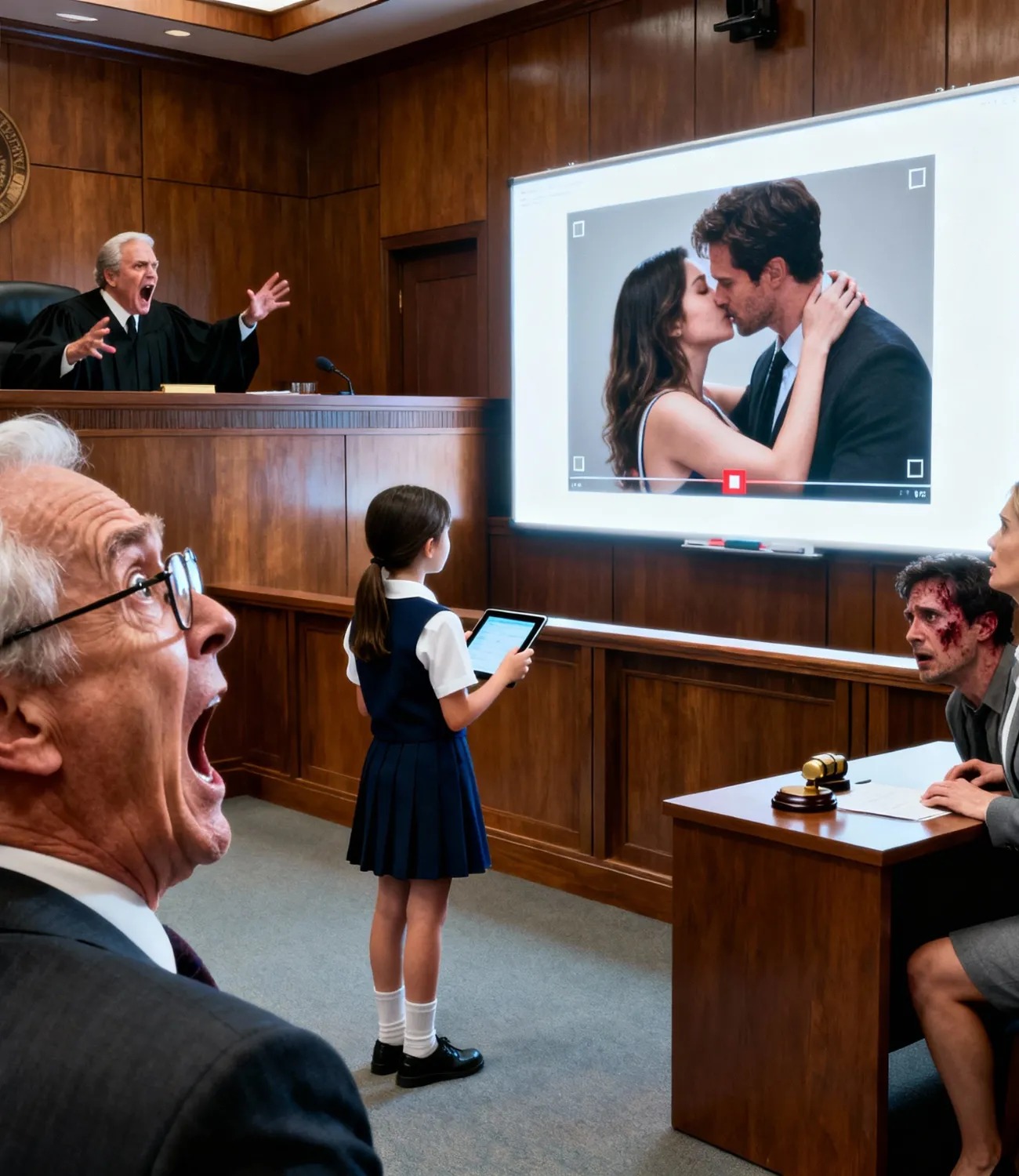 My husband files for divorce, and my 10-year old daughter asks the judge: “May I show you something that Mom doesn’t know about, Your Honor?”