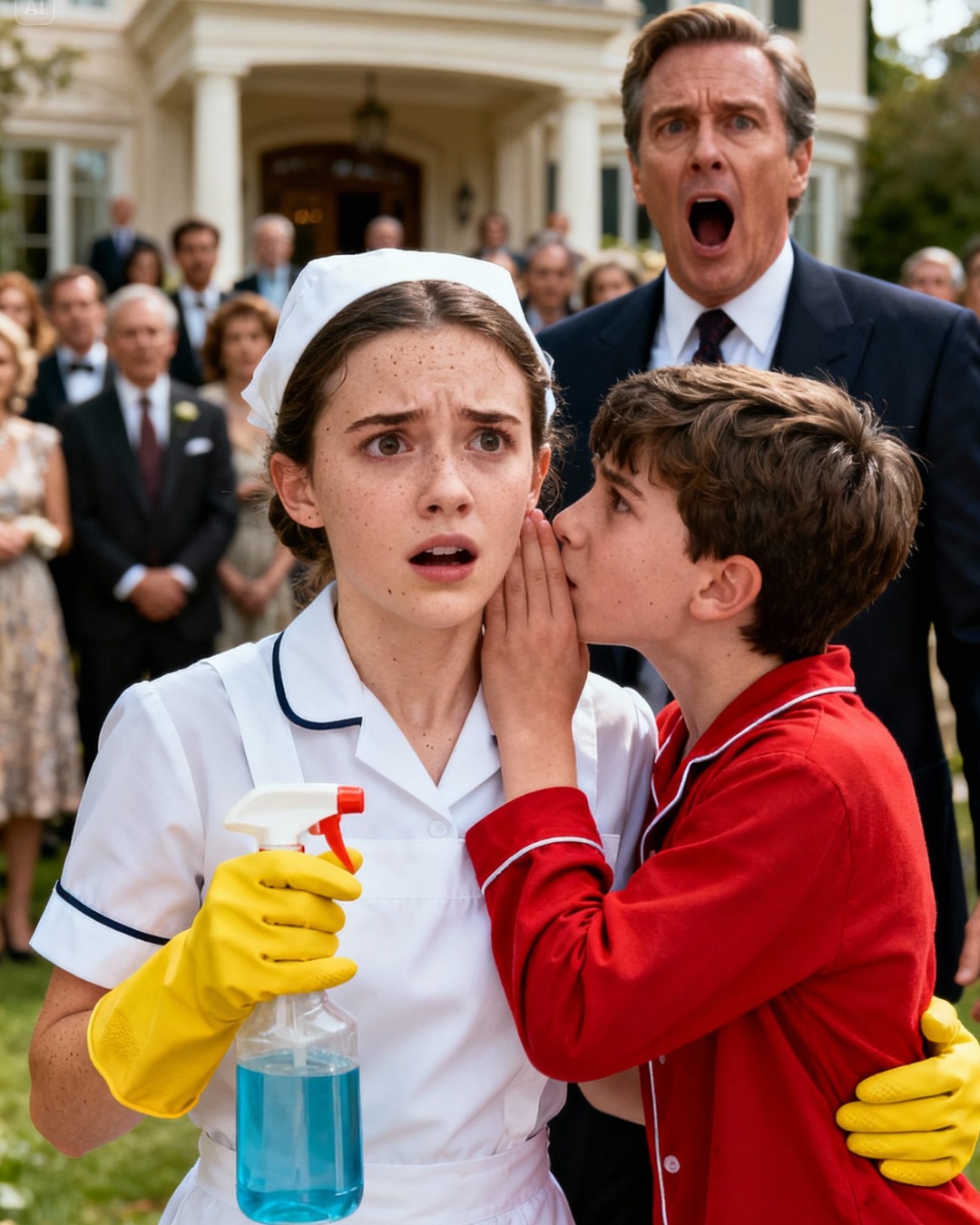 “WHOEVER MAKES MY SON SPEAK SHALL MARRY ME!” SAID THE MILLIONAIRE… AND THE MAID SURPRISED EVERYONE…