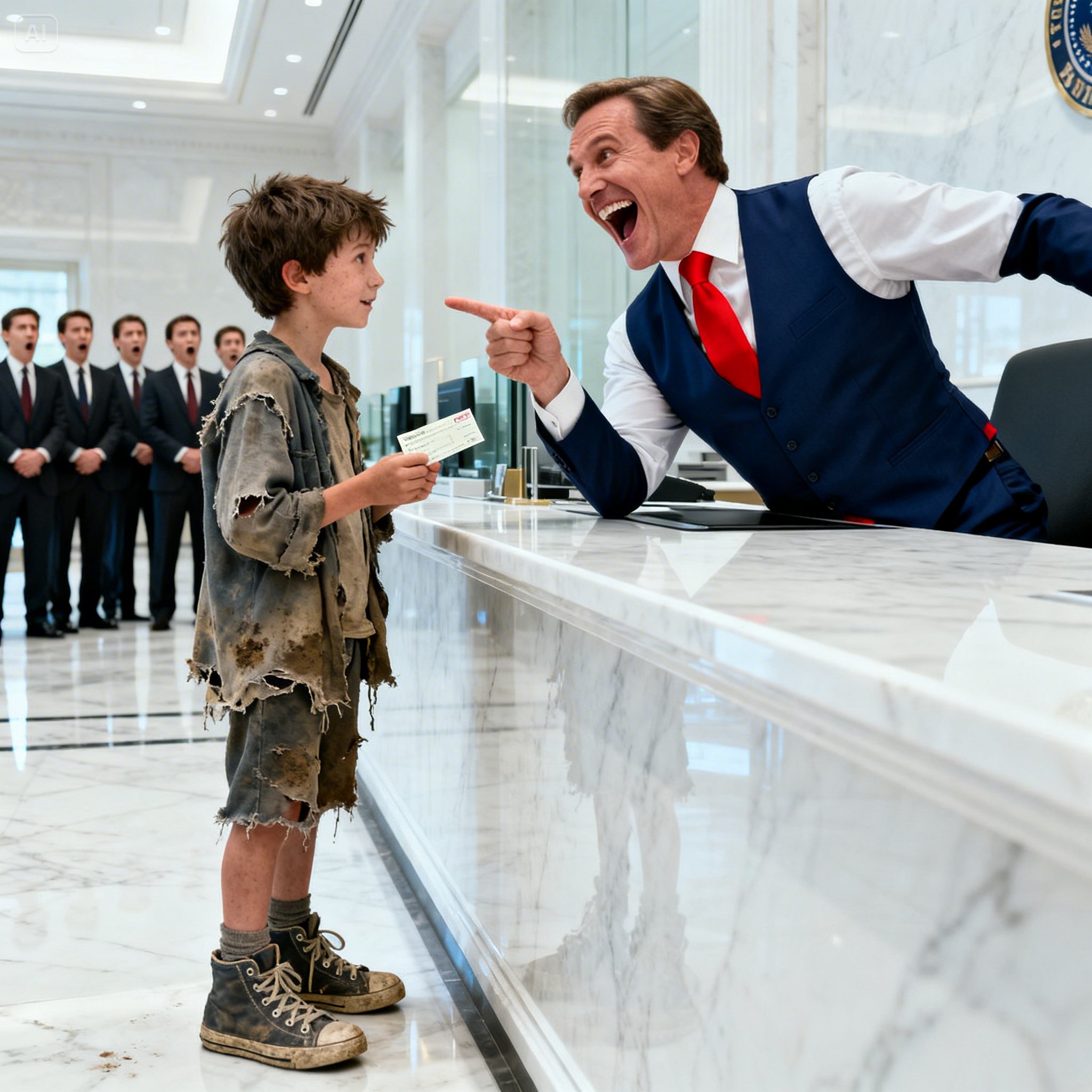Black Kid in Worn-Out Shoes Went to Bank to Check Account — Manager Laughed Until He Saw the Balance
