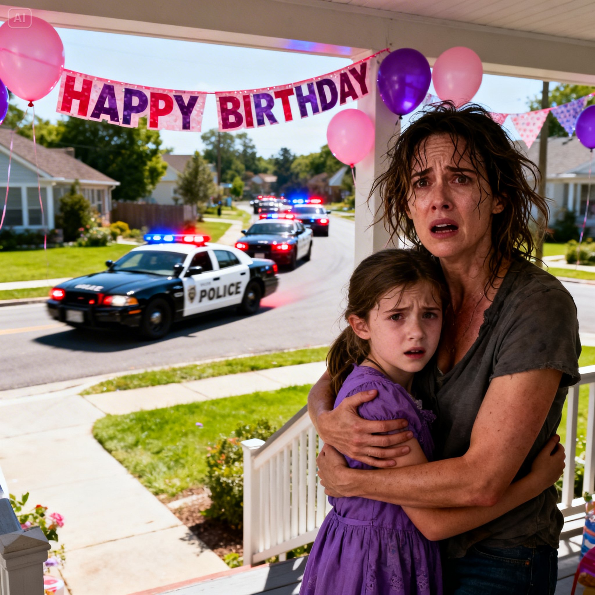 My husband yelled at me on the phone, ‘Grab the girl and run now!’ — Ten minutes later, the police surrounded the entire house