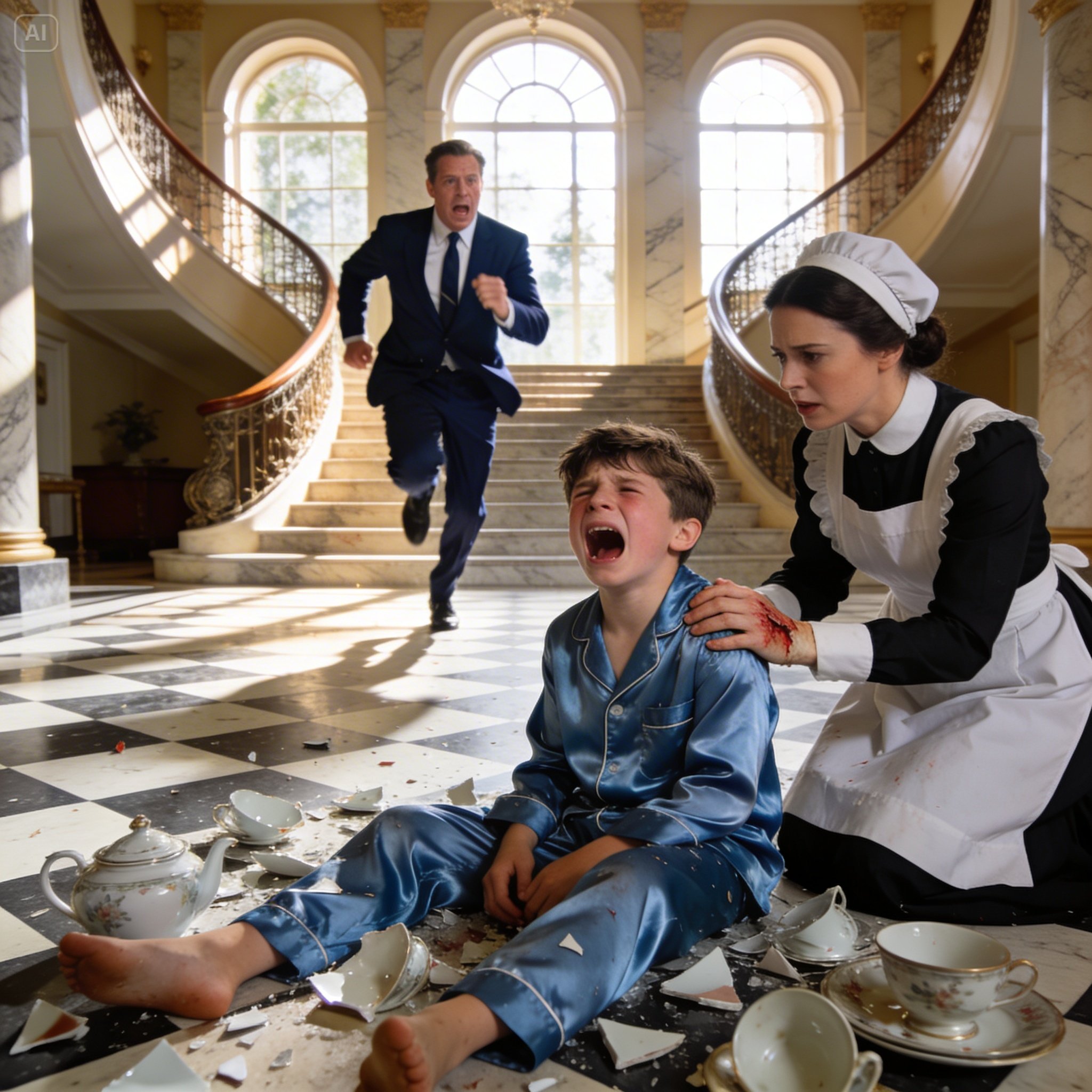 Billionaire’s Broken Son Brutally Bites the Maid… Her One Move Left the Entire Mansion Speechless and Exposed A Terrifying Truth…