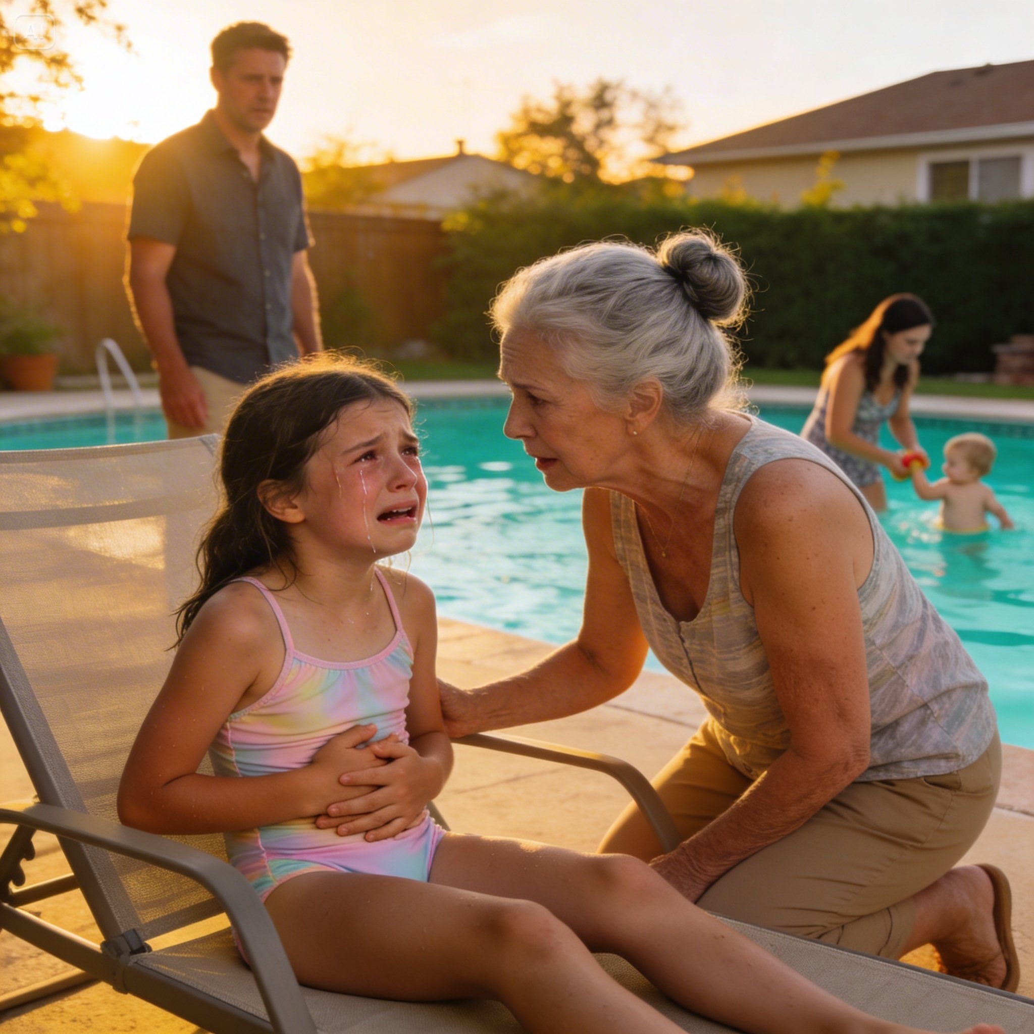 When my son invited his family over for a swim day, my four-year-old granddaughter wouldn’t put on her swimsuit. “My tummy hurts…”