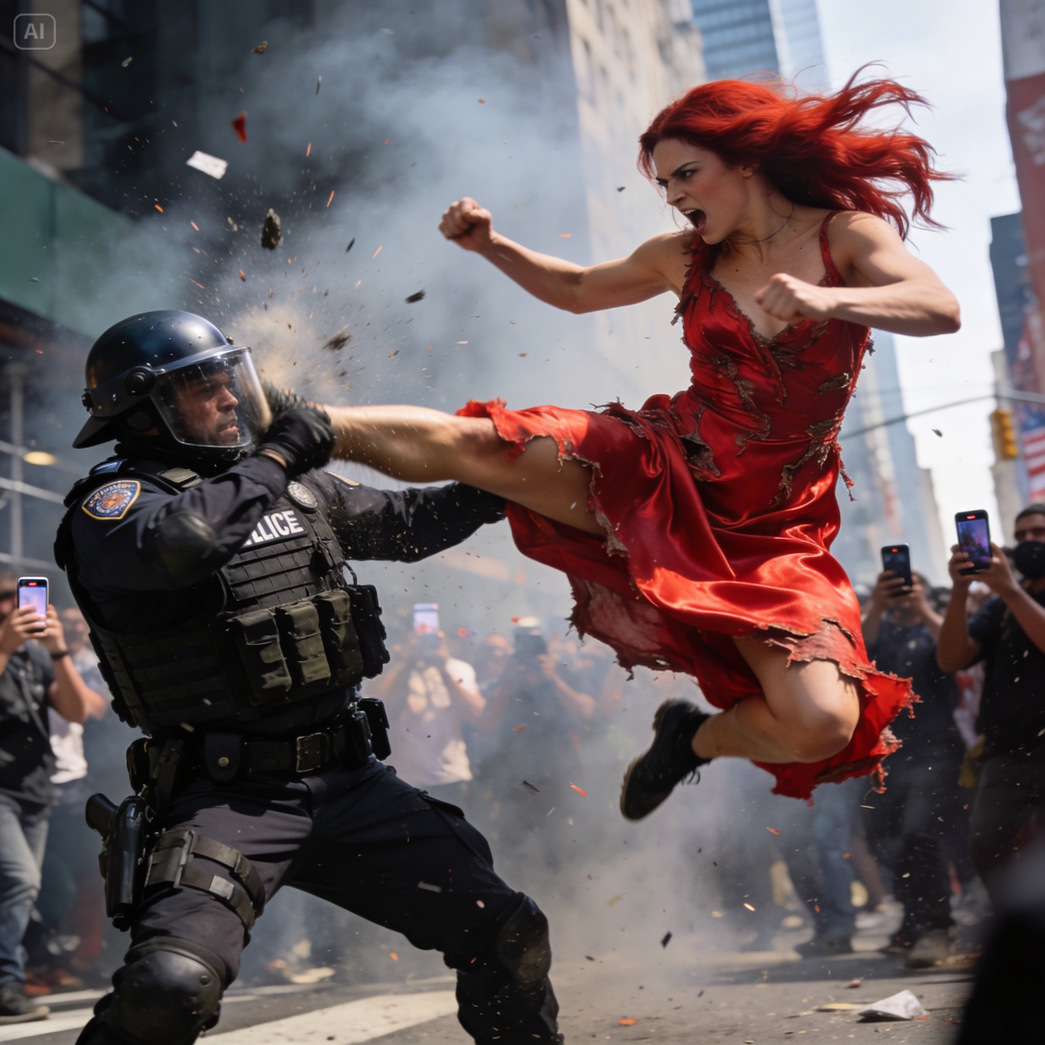 New York City Police Captain Sarah Johnson was heading home in a taxi