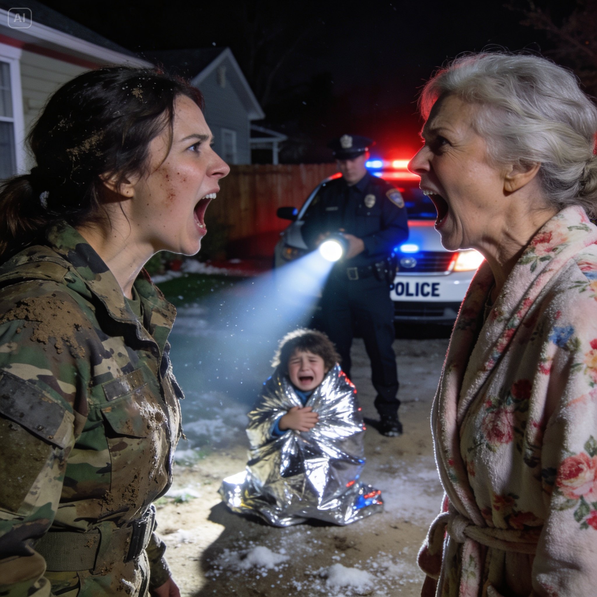 I Came Home From Deployment 3 Days Early. My Daughter Wasn’t In Her Room. My Husband Said She Was At Grandma’s. I Drove There. My Daughter Was In The Backyard, In A Hole, Standing, Crying. “Grandma Said Bad Girls Sleep In Graves.” It Was 2 Am, 40°F. I Lifted Her Out. She Whispered, “Mommy, Don’t Look In The Other Hole…” What I Saw Inside Was…