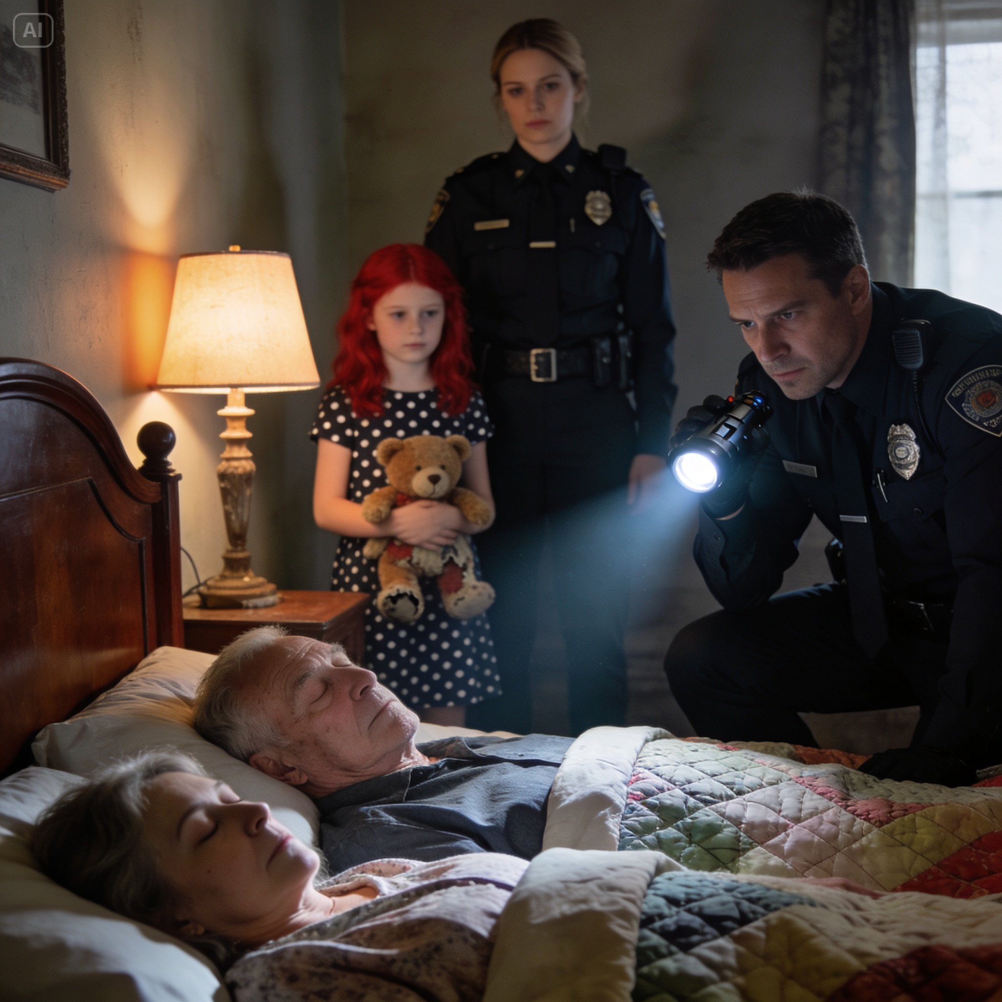 At 2:19 a.m., a 7-Year-Old Girl Called 911 Because Her Parents Wouldn’t Wake Up and the House Smelled Strange — What Officers Later Uncovered Revealed a Hidden Truth That Quietly Shook a Town That Never Expected Something Like This