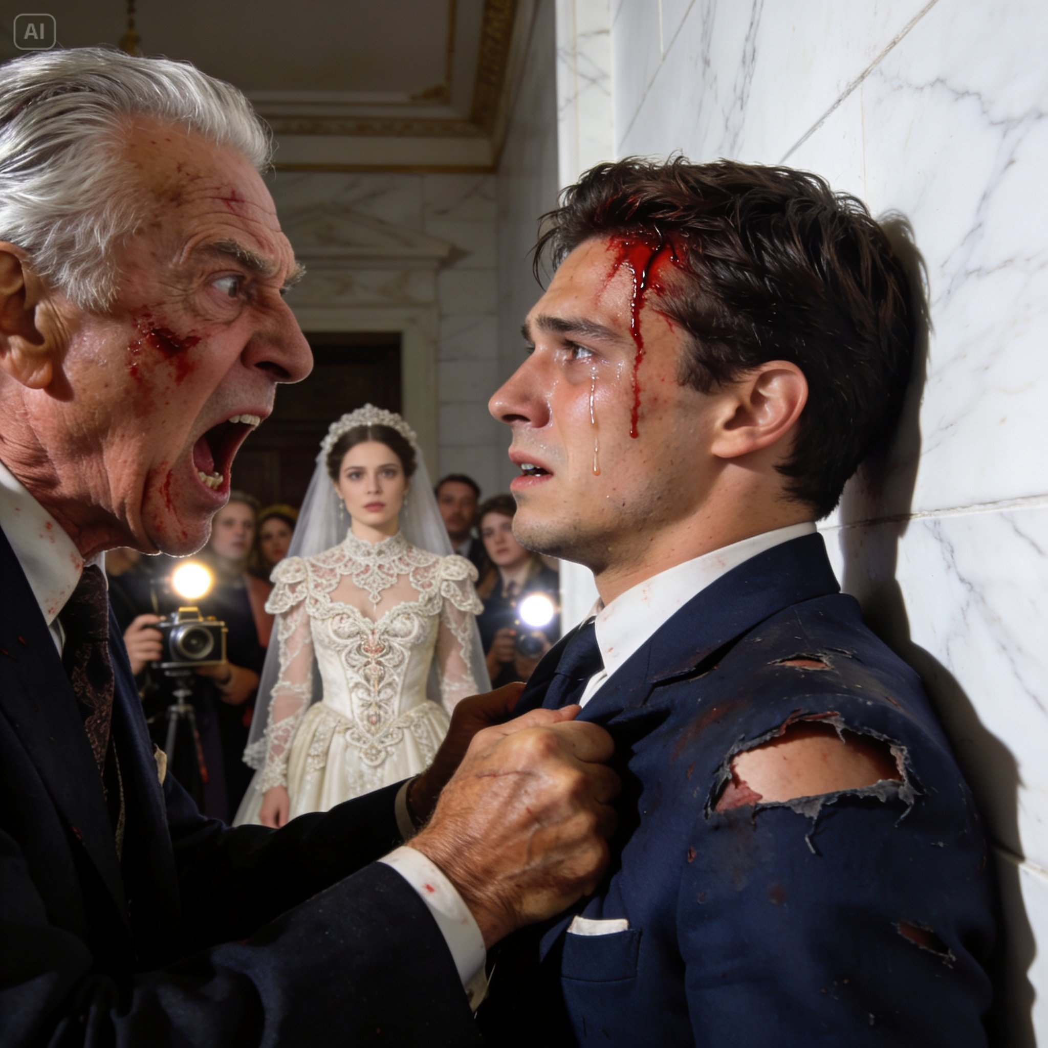 My father gave my house to my sister right at her wedding. I said, “NO.” He immediately slammed my head against the wall in front of everyone. He had no idea that a guest was live-streaming. That night, 5 million people watched me bleed. That was the end of his life — and the beginning of mine…