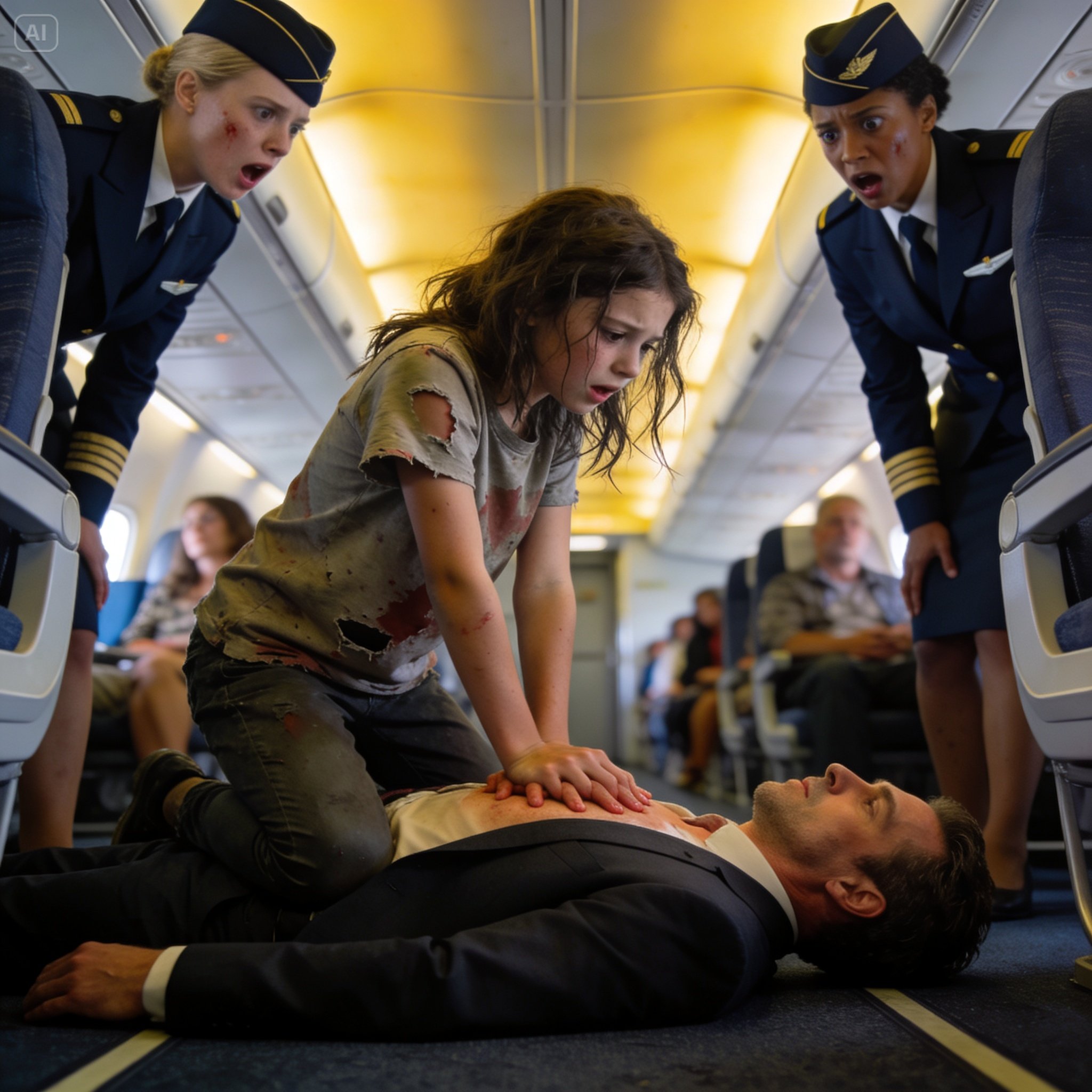 No One Noticed the Poor Little Girl on the Plane… Until She Saved a Billionaire and His Whisper Changed Everything