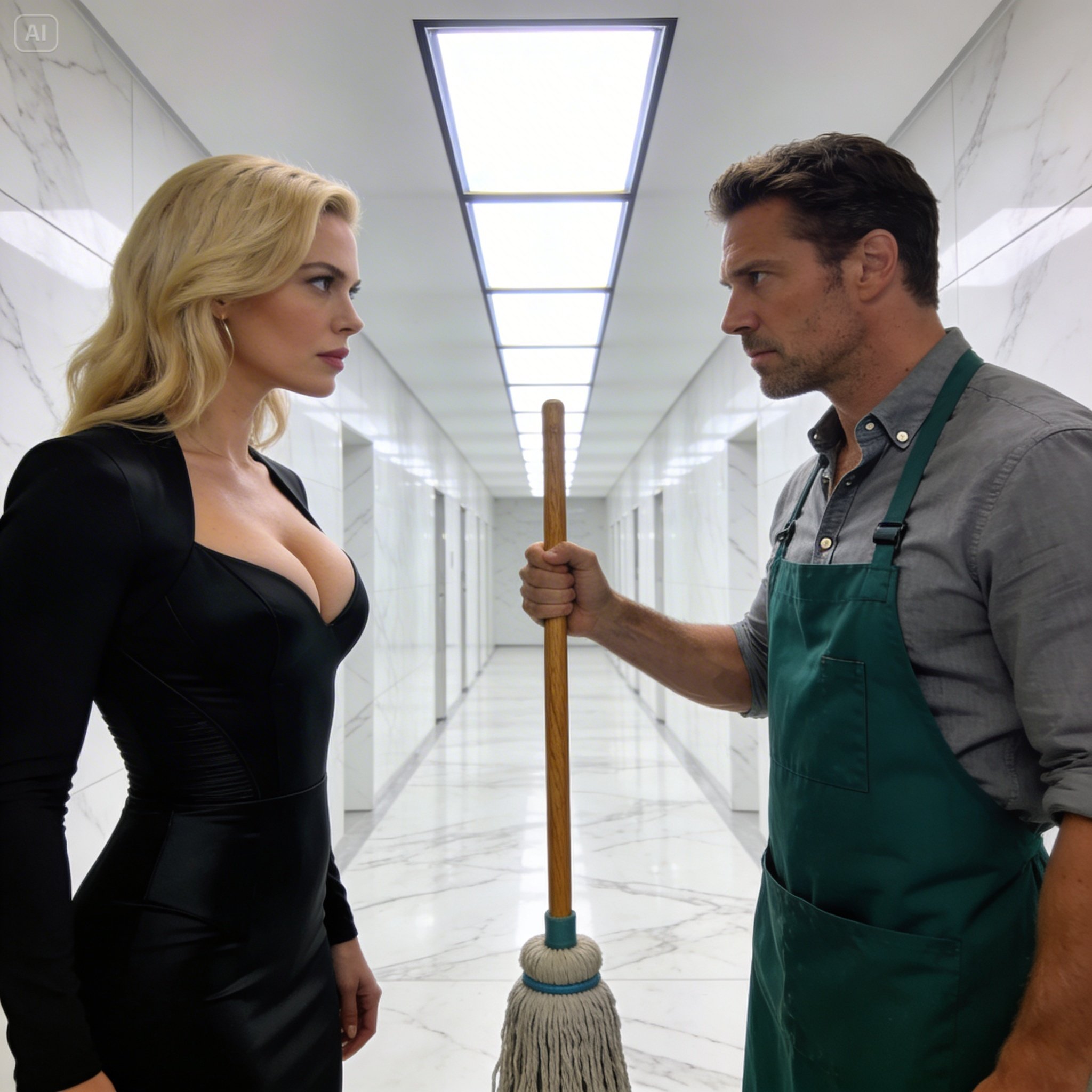 “I need company for a party. Will you come with me?” Laseo asked the janitor, and what he did left her speechless.