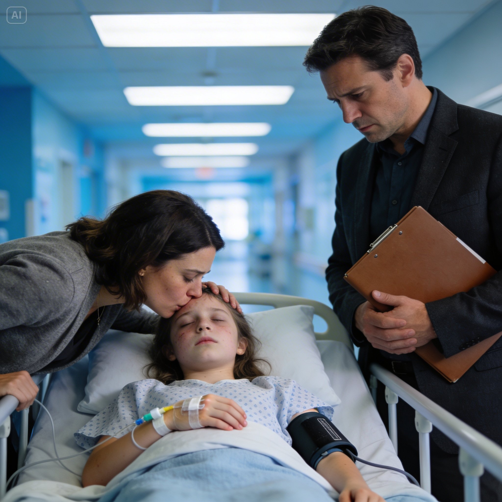 As I was 13, my dad h.i.t me so hard I woke up under hospital lights, surrounded by machines I didn’t understand. My mom didn’t ask if I was okay—she only hissed that I’d made them look bad.