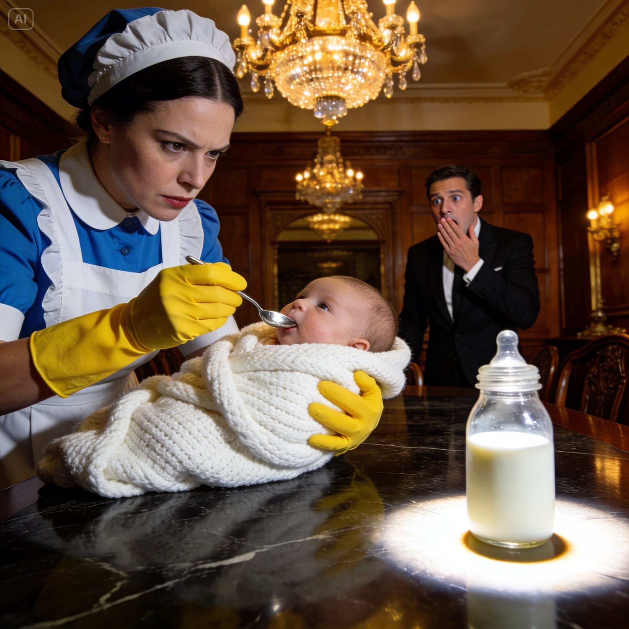 The Millionaire’s Baby Was Fading Day by Day — and No Doctor Had Answers. Only the Housekeeper Noticed the Fatal Detail in His Bottle…