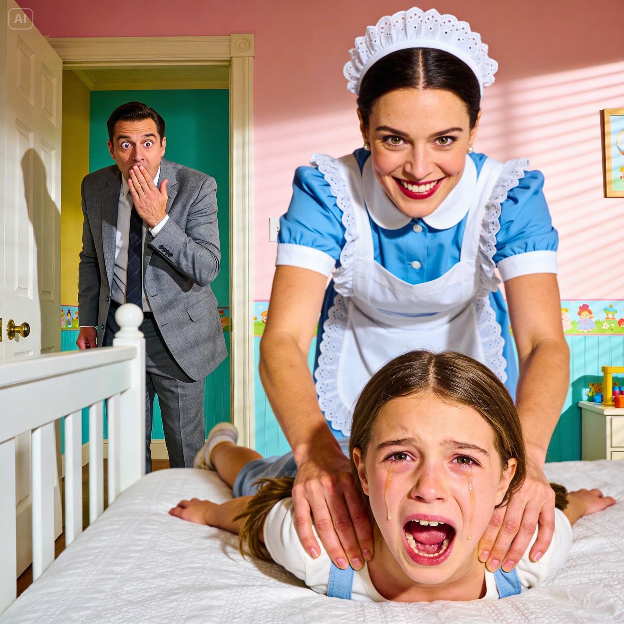 “The millionaire returned home early from a business trip… only to walk in and finally understand the terrifying reason why his four-year-old daughter couldn’t sleep at night…