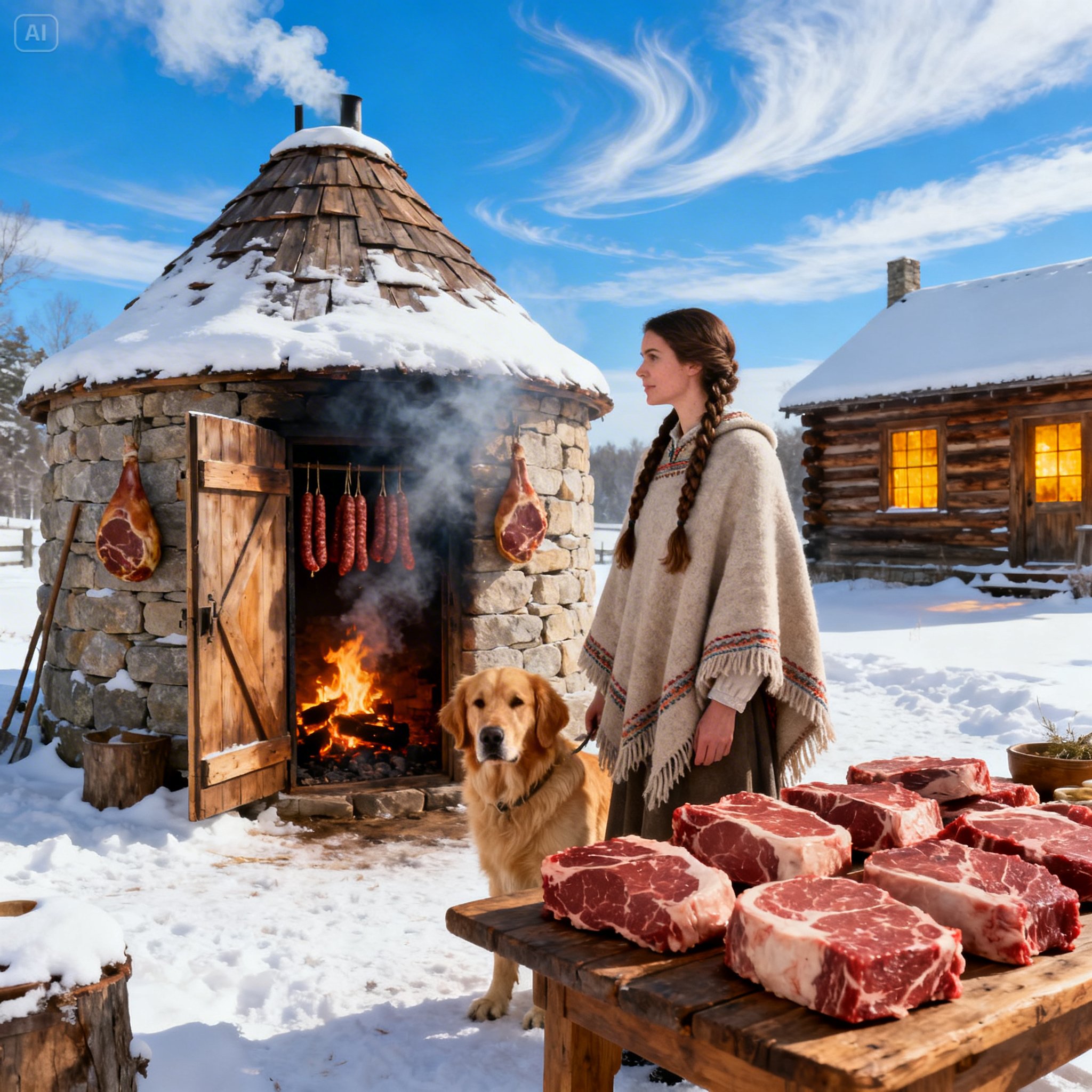 HIS NEIGHBORS LAUGHED AT HIS “MEAT TOWER,” UNTIL HE MANAGED TO ACCUMULATE ENOUGH BACON FOR THE ENTIRE SUMMER..