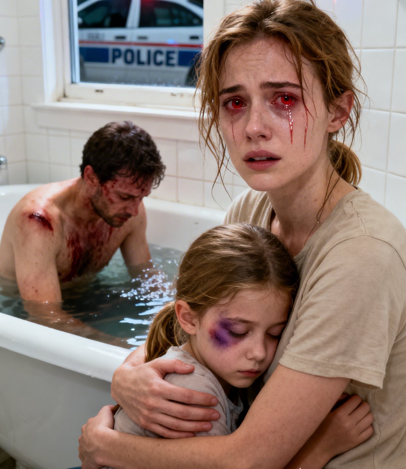 My 5-year-old daughter spent over an hour in the bathroom with my husband… When I asked her why, she went silent