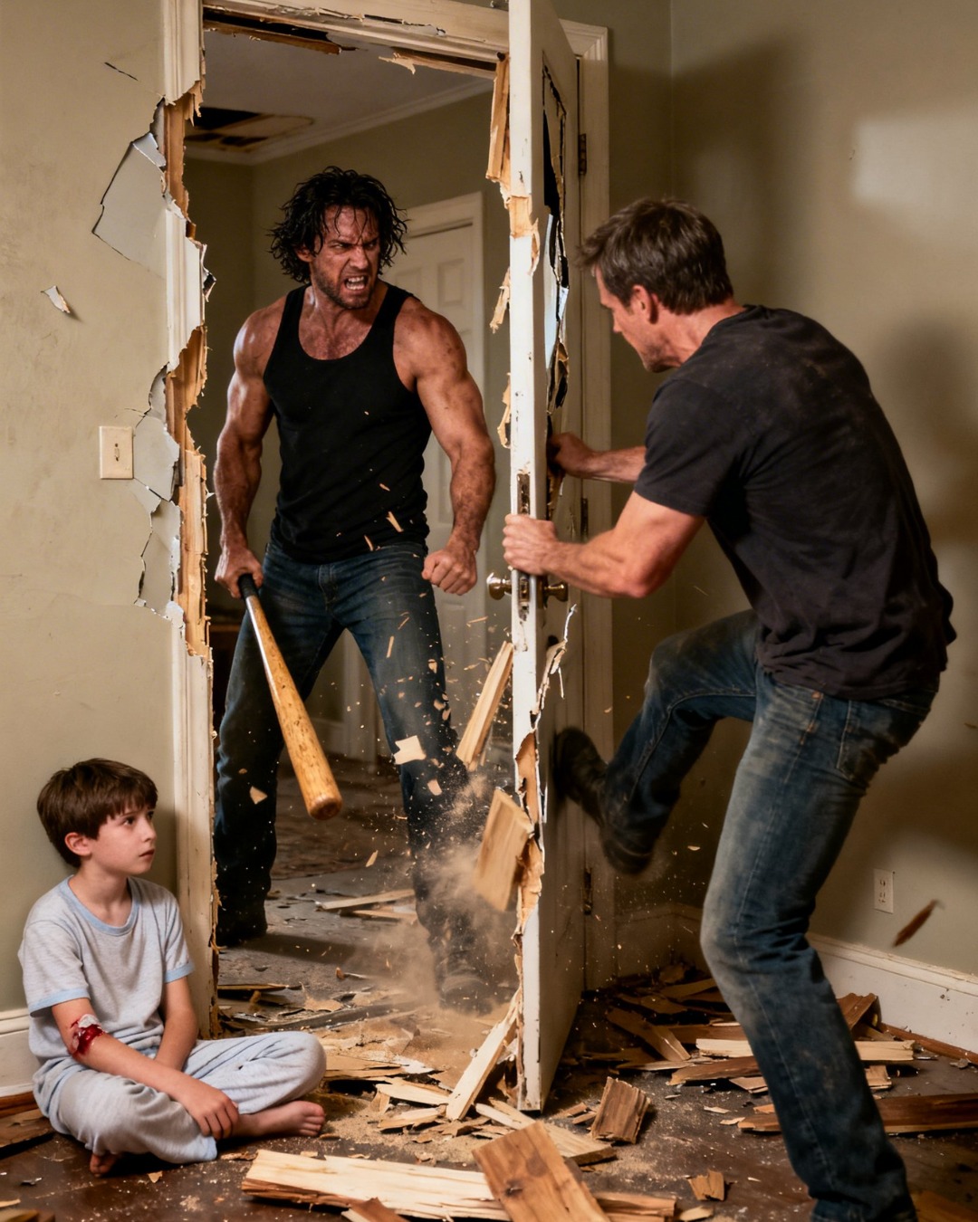 “Dad… Mom’s boyfriend hit me with a baseball bat. He said if I cry, it’ll hurt more…”