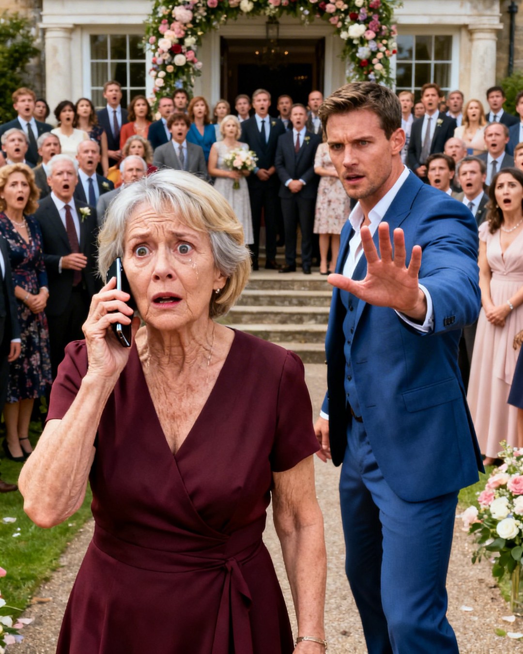 I went to my granddaughter’s wedding. At the entrance, my son stopped me: “Mom, you’re not on the list; there was a mistake.” Two hundred guests stared at me. I told him: “It’s okay, son.” I went home and called my lawyer… The next morning, he received a letter that changed everything…