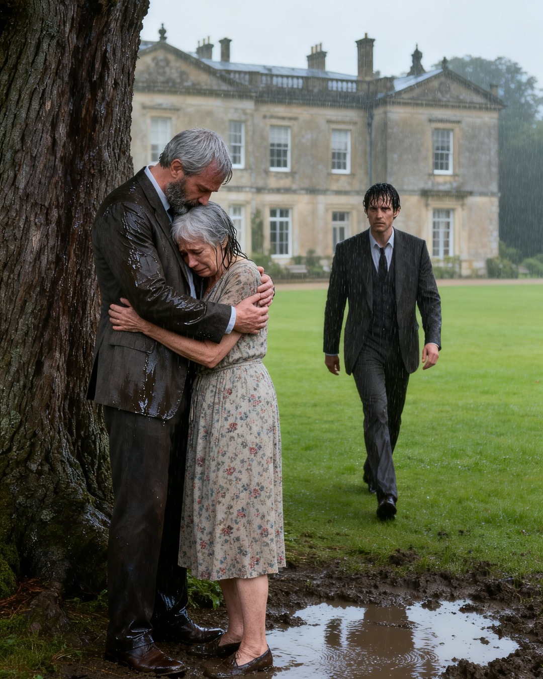 The millionaire returned home without warning — and found his parents in the rain, being evicted from their own home. What he did next… no one ever forgot.