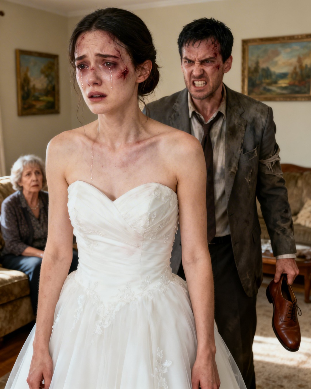 On my first day of marriage, my husband didn’t give me a kiss… he threw a shoe at my face and smirked as if he had just put me in my place.