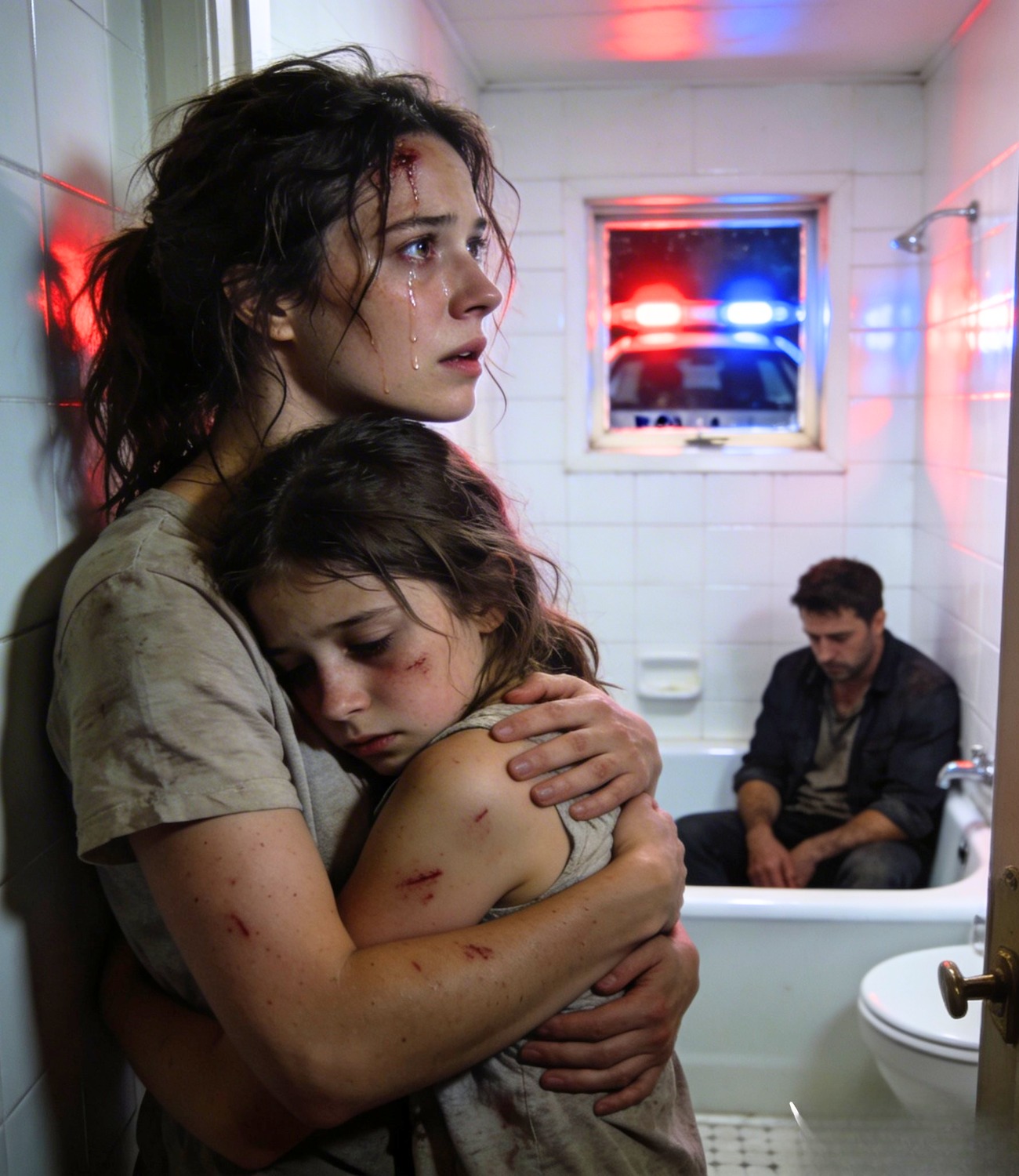 My 5-year-old daughter spent over an hour in the bathroom with my husband… When I asked her why, she went silent, so I went to see for myself, and what I saw made me call the police.