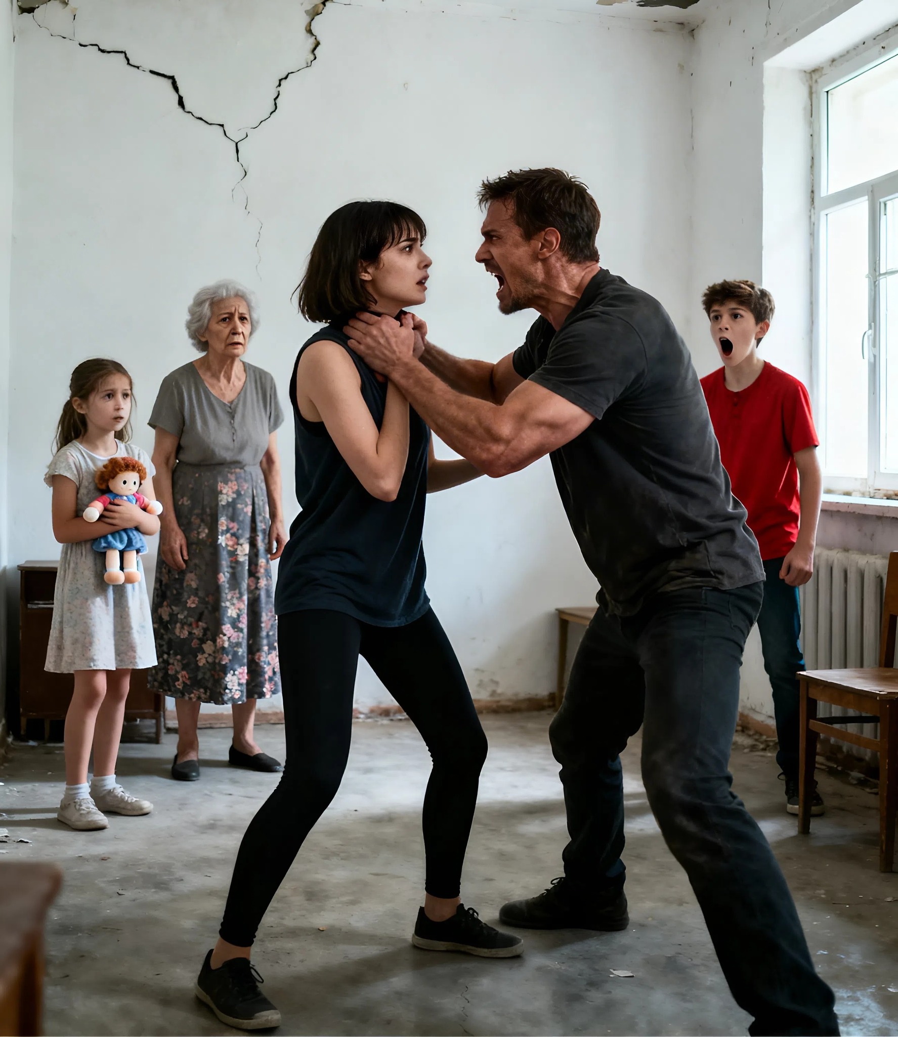 My twin sister was beaten daily by her abusive husband…./