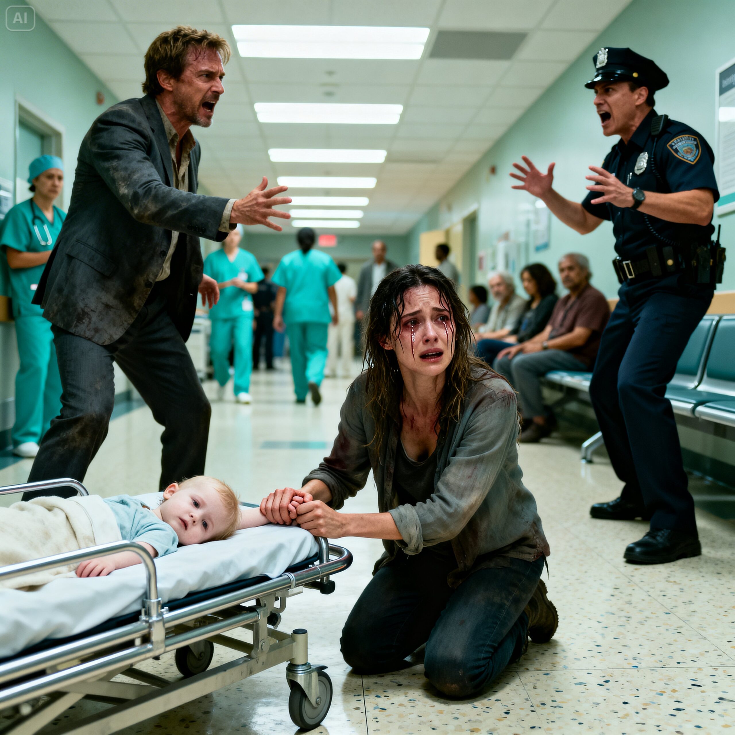 My daughter arrived crying and whispered: “Dad put something weird in my drink.” When I found the torn packet in her lunchbox, I rushed to the hospital, never imagining that the real plan was to make me look like a monstrous mother.