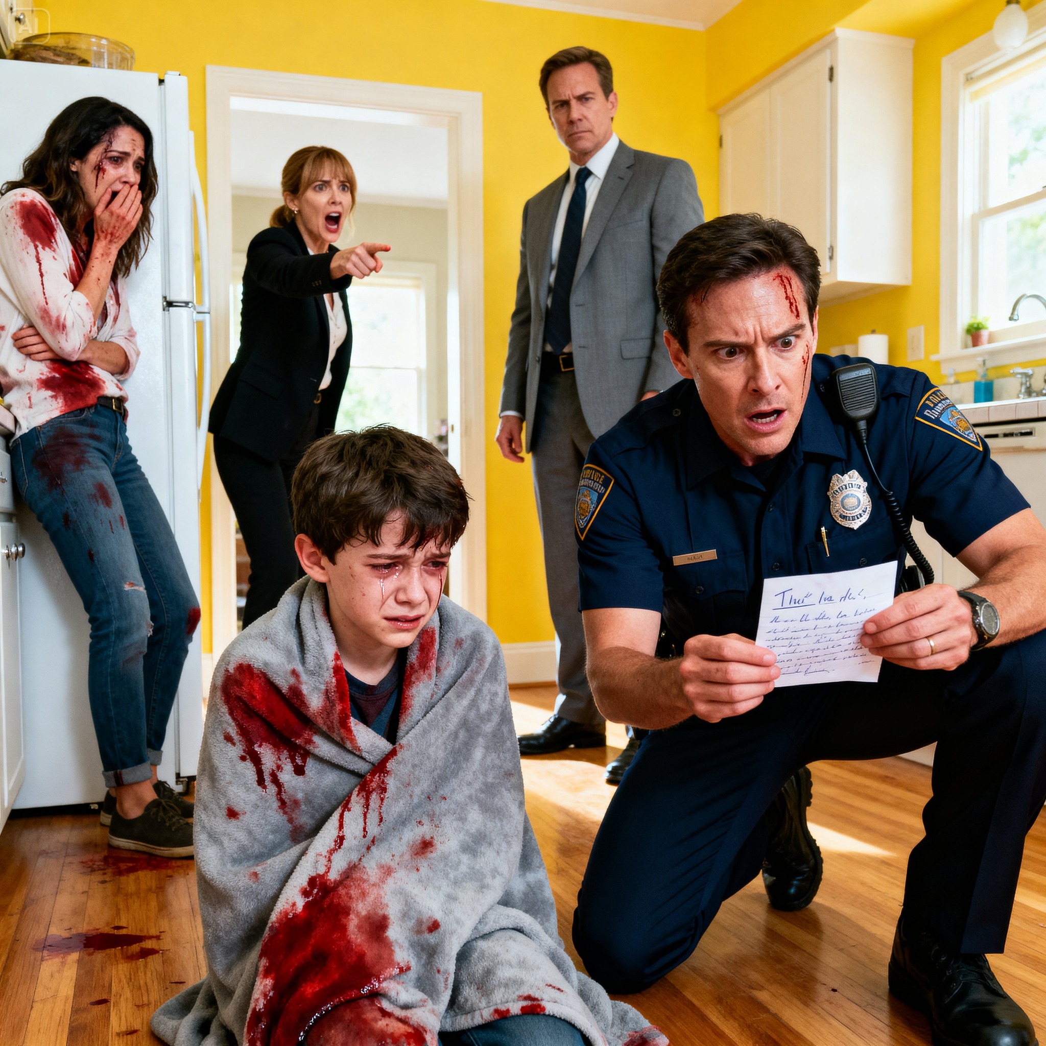 A small boy appeared trembling with cold on my porch…