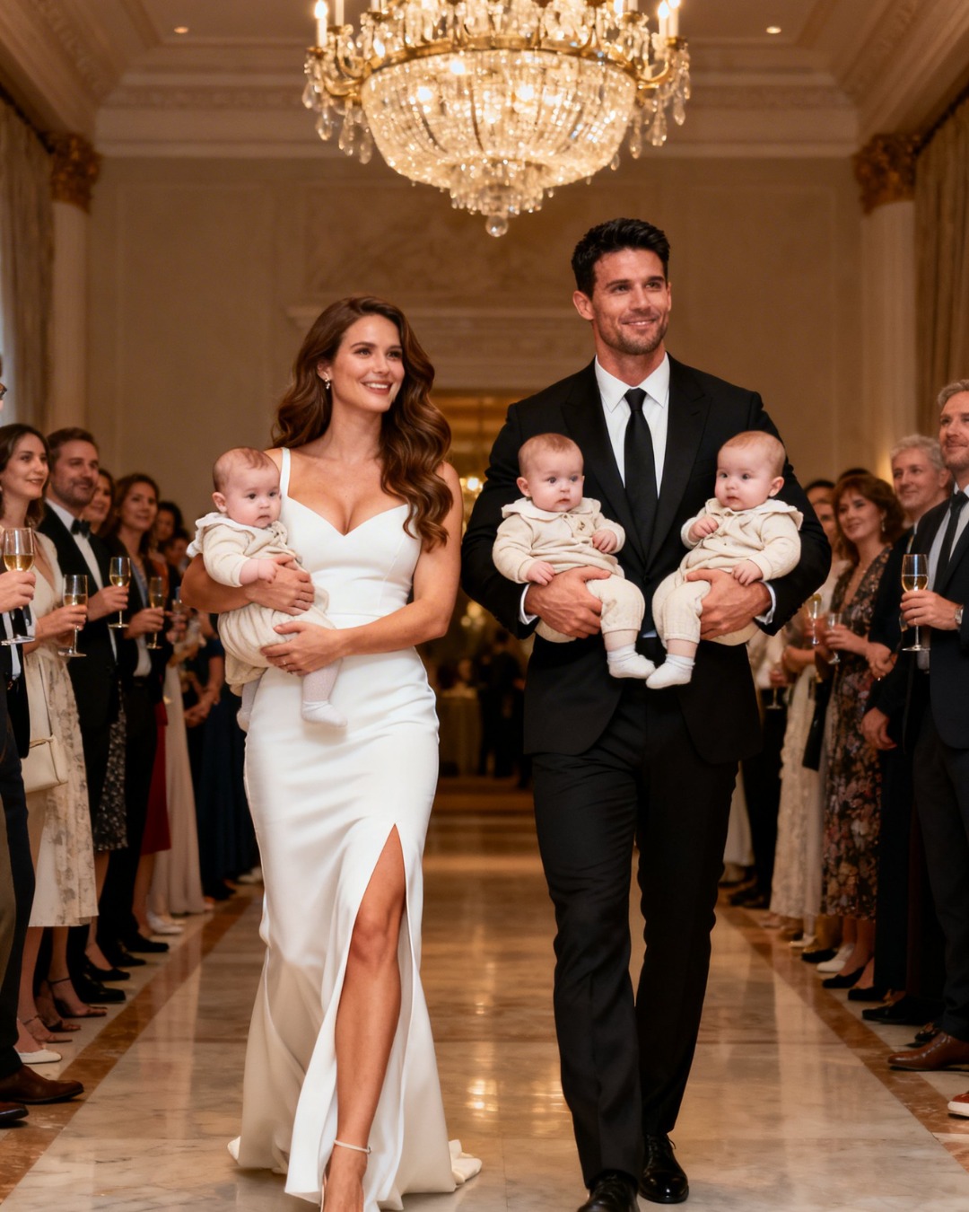 Through tears, she signed the divorce papers—he married a model; and she returned as the wife of a billionaire, carrying his triplets in her womb, leaving her ex-husband in complete shock…