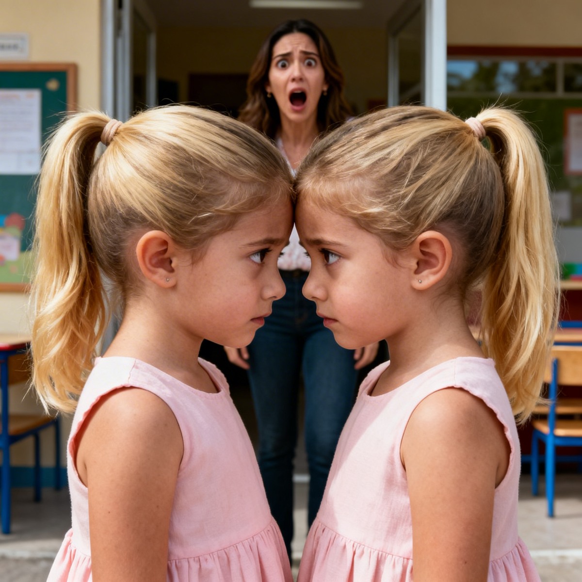 Every day, when my daughter left preschool, she would tell me: “In my teacher’s house, there is a girl who looks exactly like me.” I investigated in silence… and discovered a cruel secret related to my husband’s family.