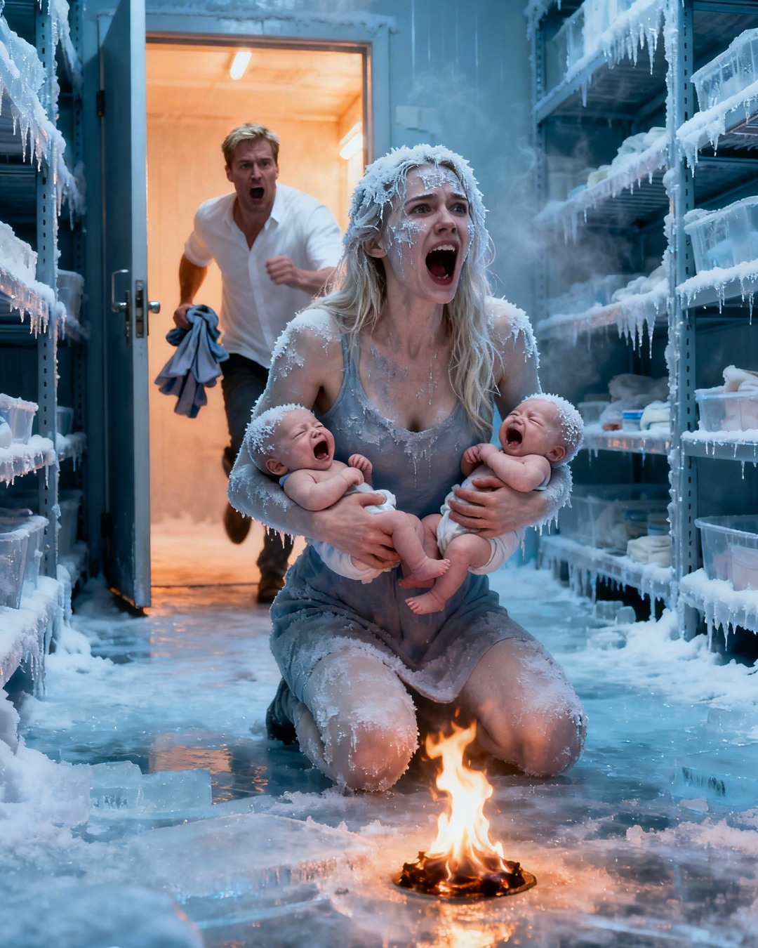 My husband locked me in a freezer at −50 degrees to k!ll me…