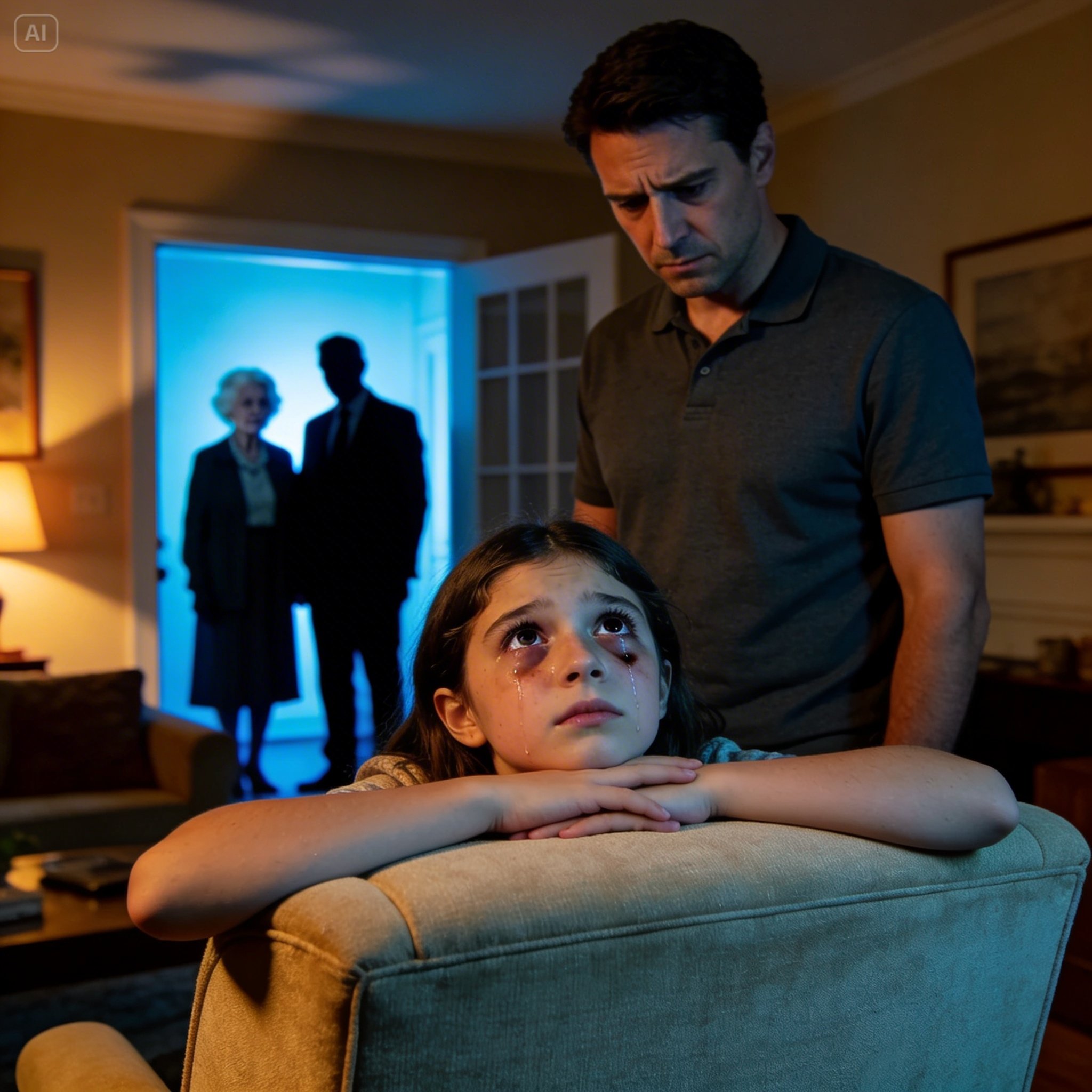 “Dad… my back hurts so much and I can’t sleep. Mom said I shouldn’t tell you.”