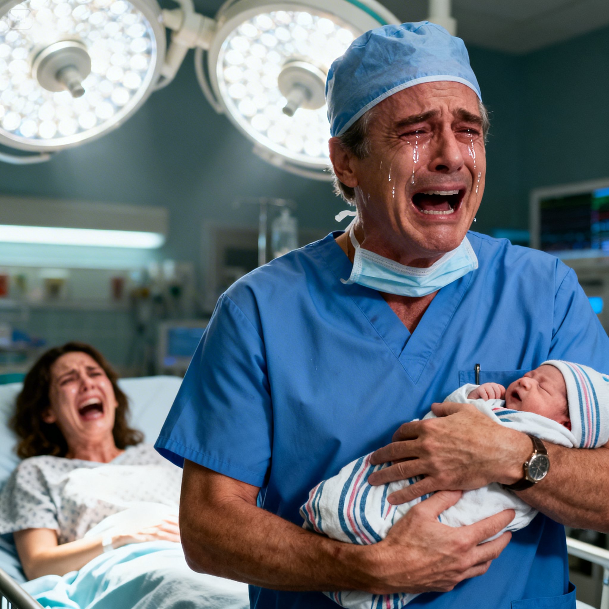 She went to the hospital to give birth, but the doctor burst into tears upon seeing the baby…