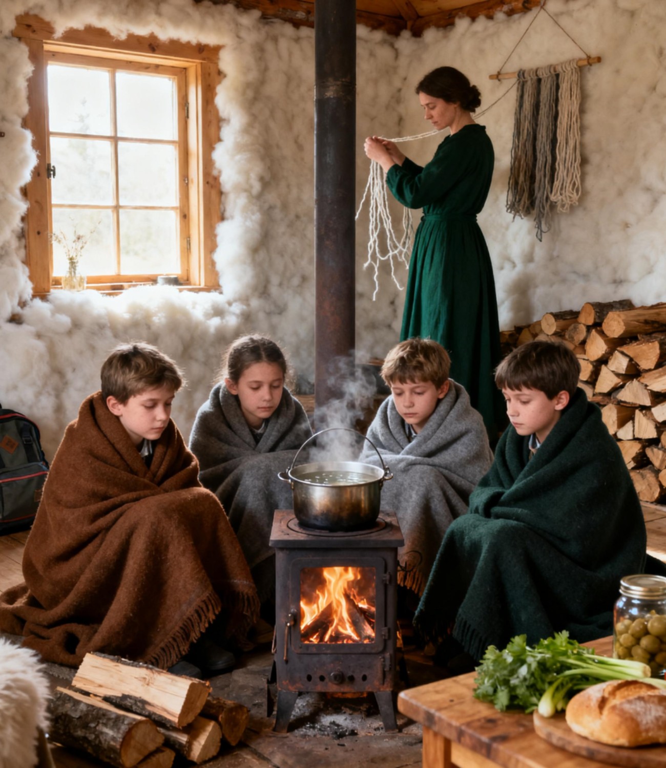 Everyone Mocked Her When She Covered Her House with Wool… Until the Blizzard Buried Everyone