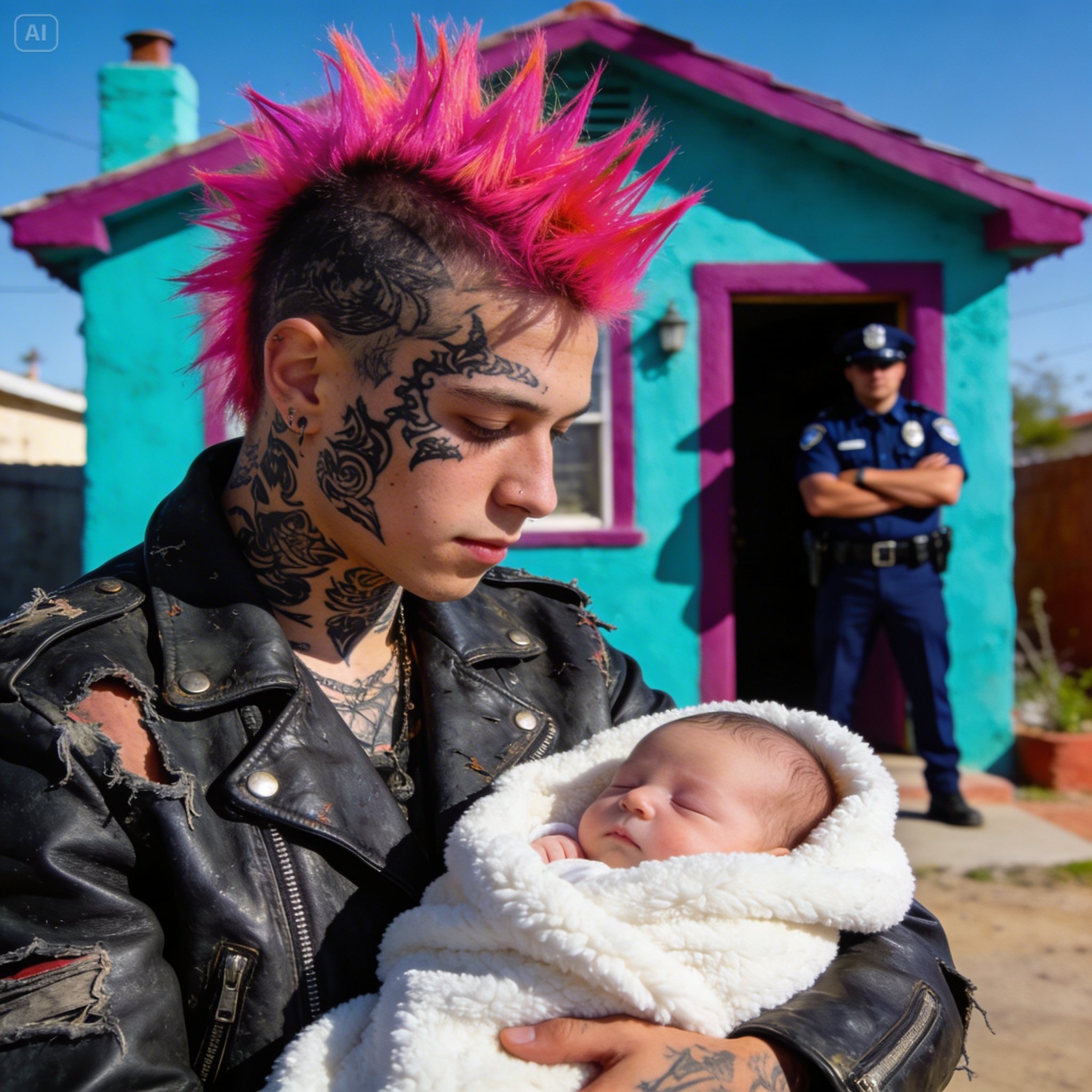 My 16-year-old punk son rescued a newborn baby from the cold; the next day, a policeman appeared at our door.
