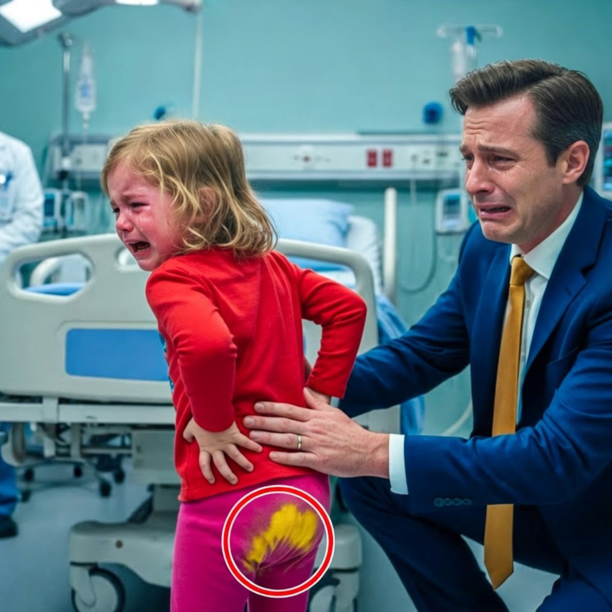 After returning from a trip with her mother, the little girl would not stop crying…