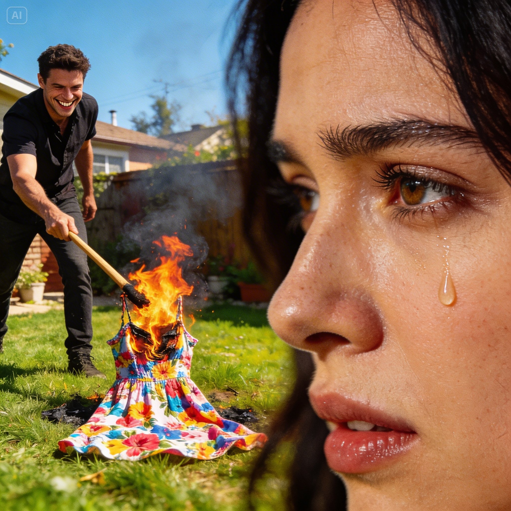 The Husband Burned Her Dress So She Couldn’t Go to the Party – She Appeared in a Way He Never Imagined