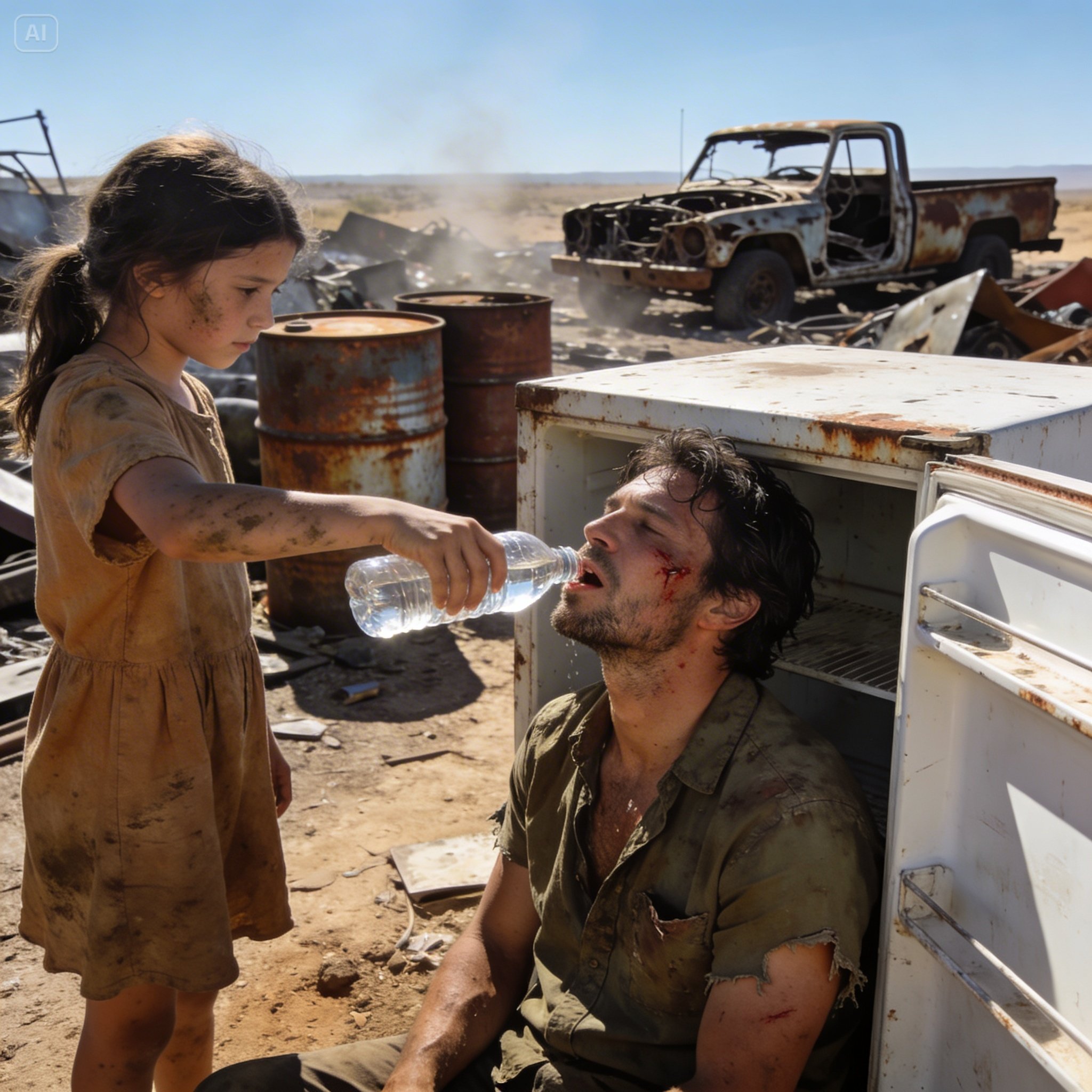 An 8nd-grade girl searching for scrap metal found a rich man trapped inside an abandoned refrigerator. What she did next changed their lives forever…