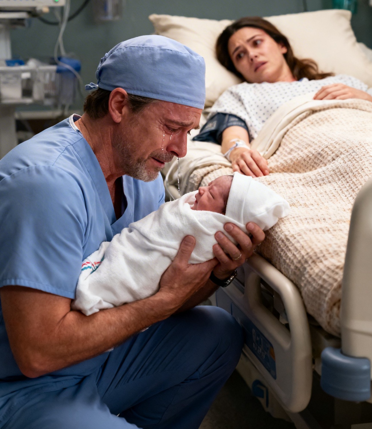 She went to the hospital to give birth, but the doctor burst into tears upon seeing the baby…